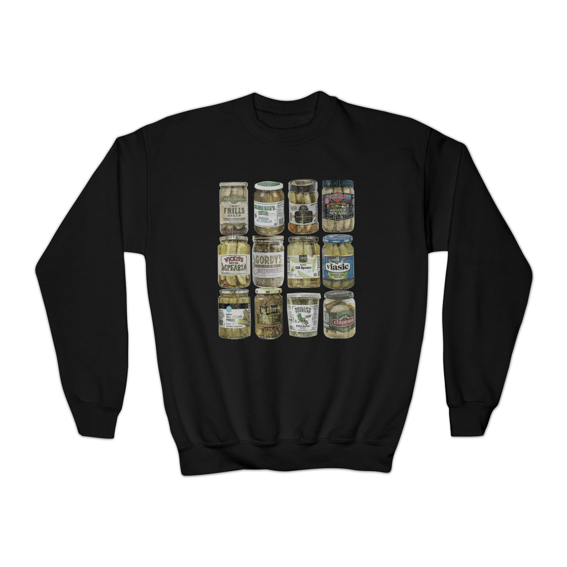 Personalized Pickles Youth Crewneck Sweatshirt - Trending