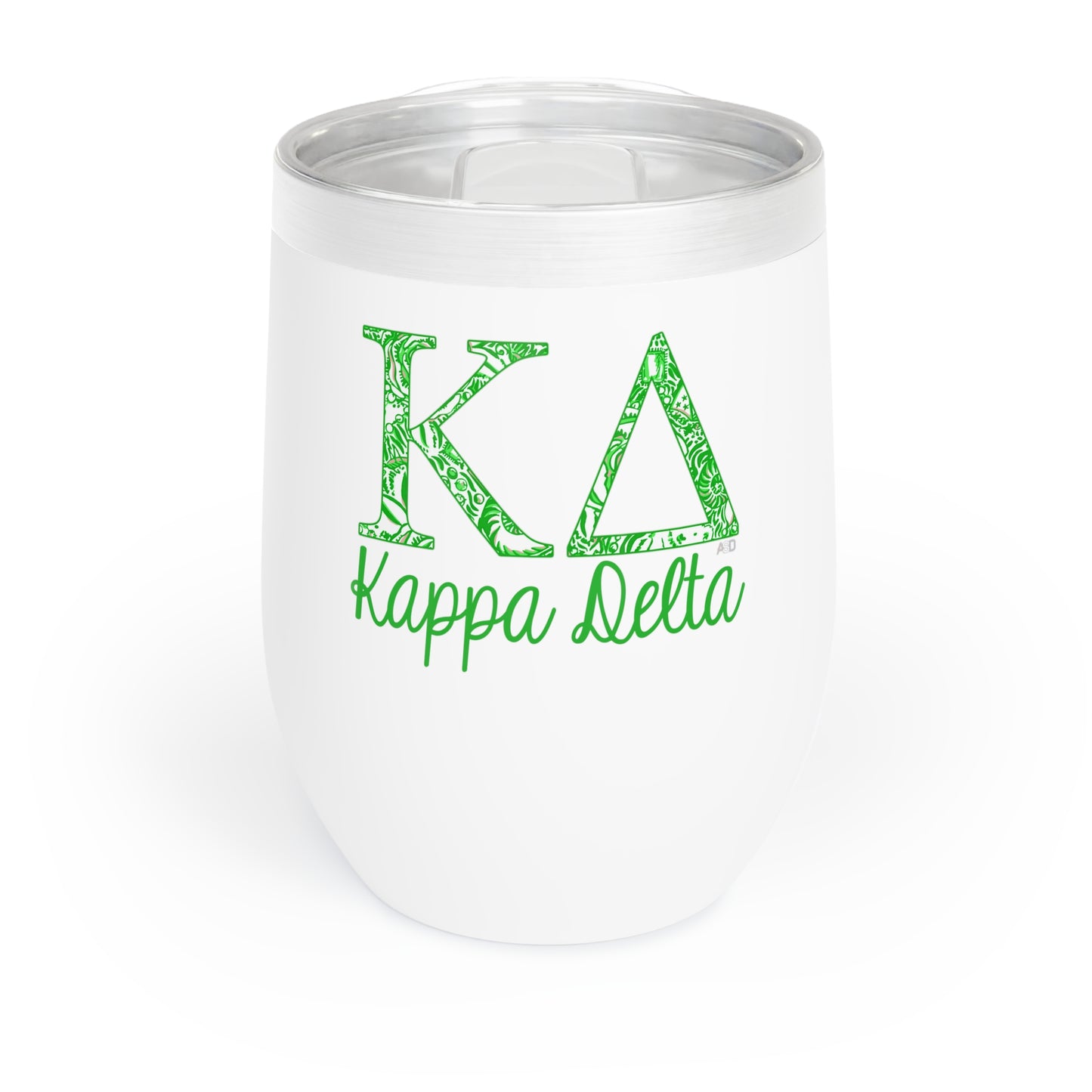 Kappa Delta Sorority Wine Tumbler - KD 12oz Vacuum Insulated