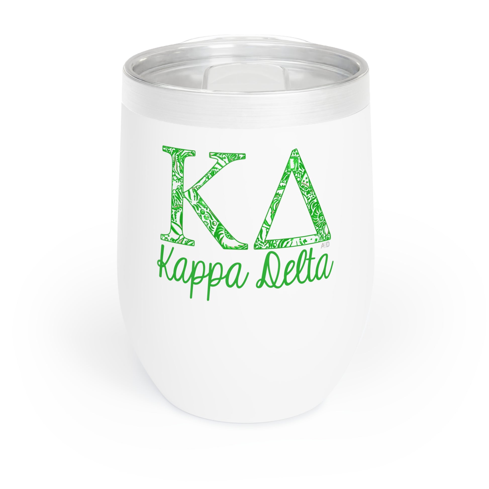 Kappa Delta Sorority Wine Tumbler - KD 12oz Vacuum Insulated