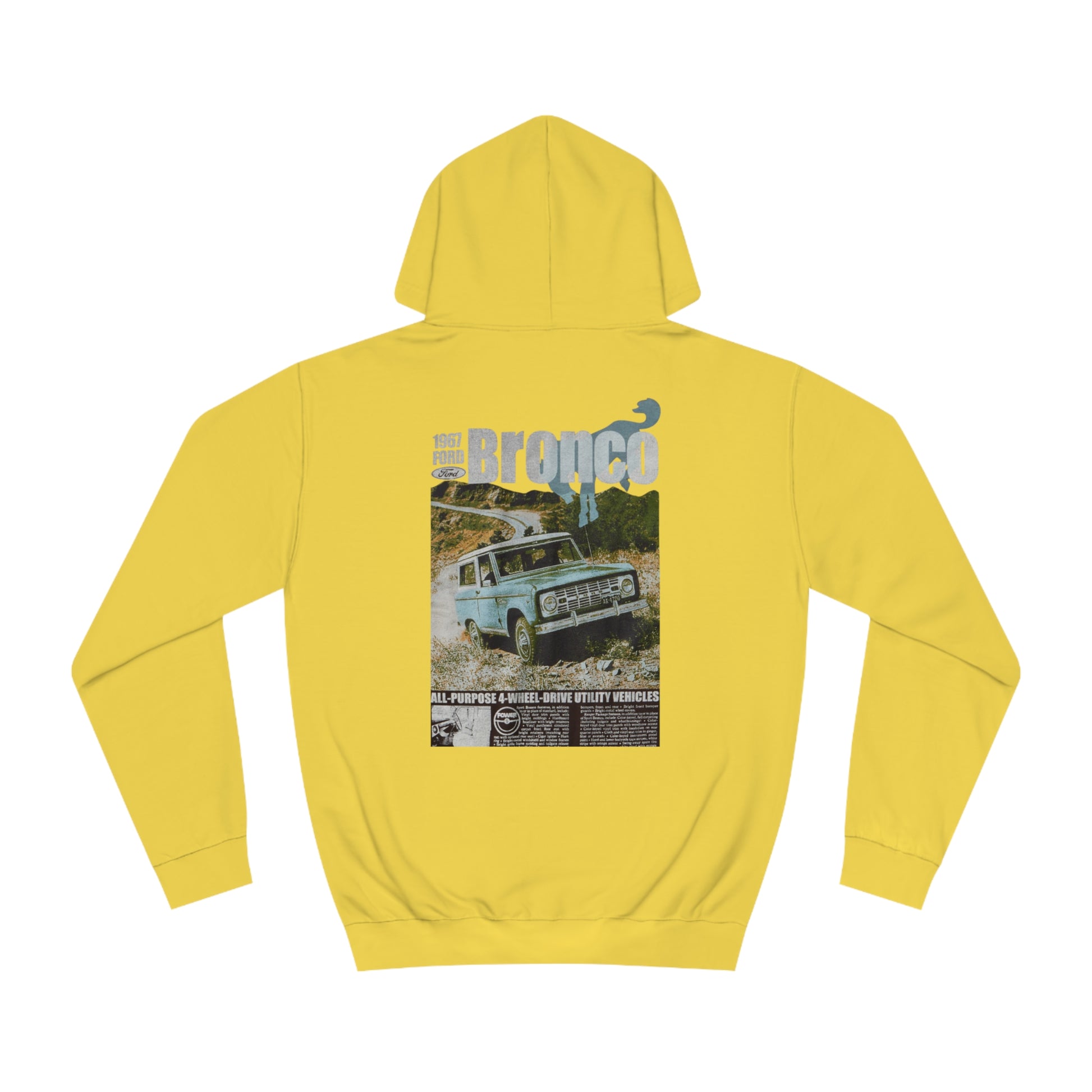 Ford Bronco Unisex College Hoodie - Classic Vintage