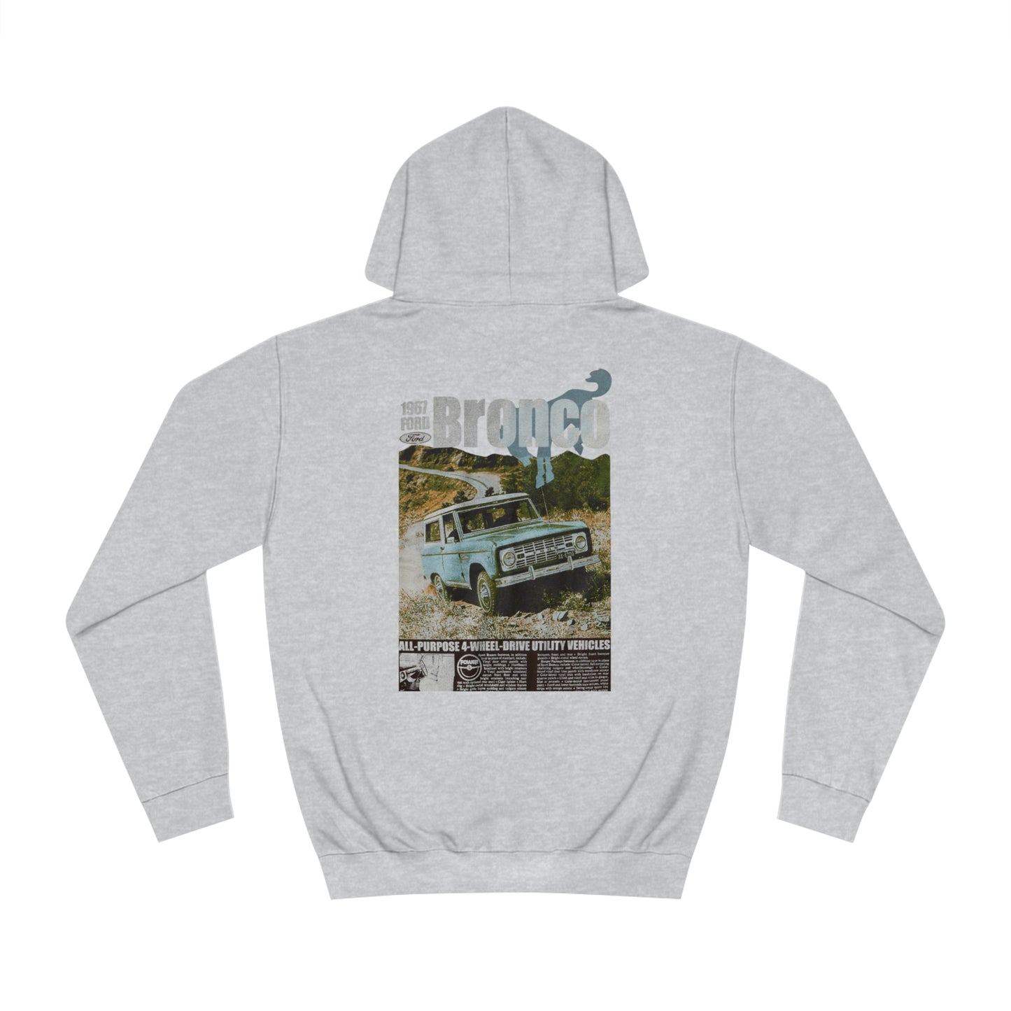 Ford Bronco Unisex College Hoodie - Classic Vintage