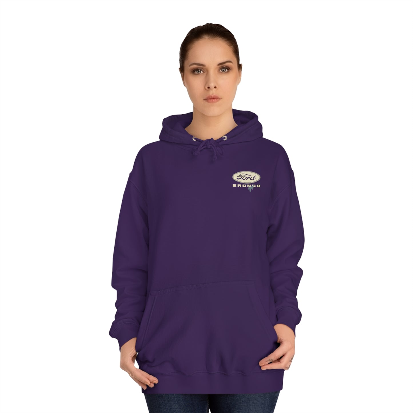 Ford Bronco Unisex College Hoodie - Classic Vintage