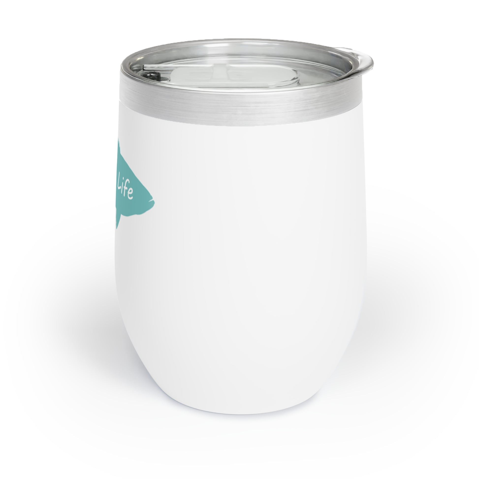 12oz Wine Tumbler - Lake Life - Vacuum-Insulated Hot/Cold
