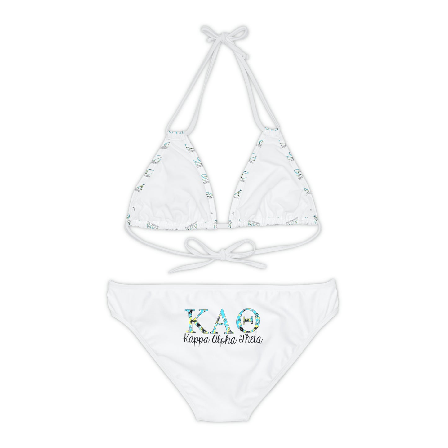 Kappa Alpha Theta Sorority Strappy Bikini Set - Beach, Pool, Summer