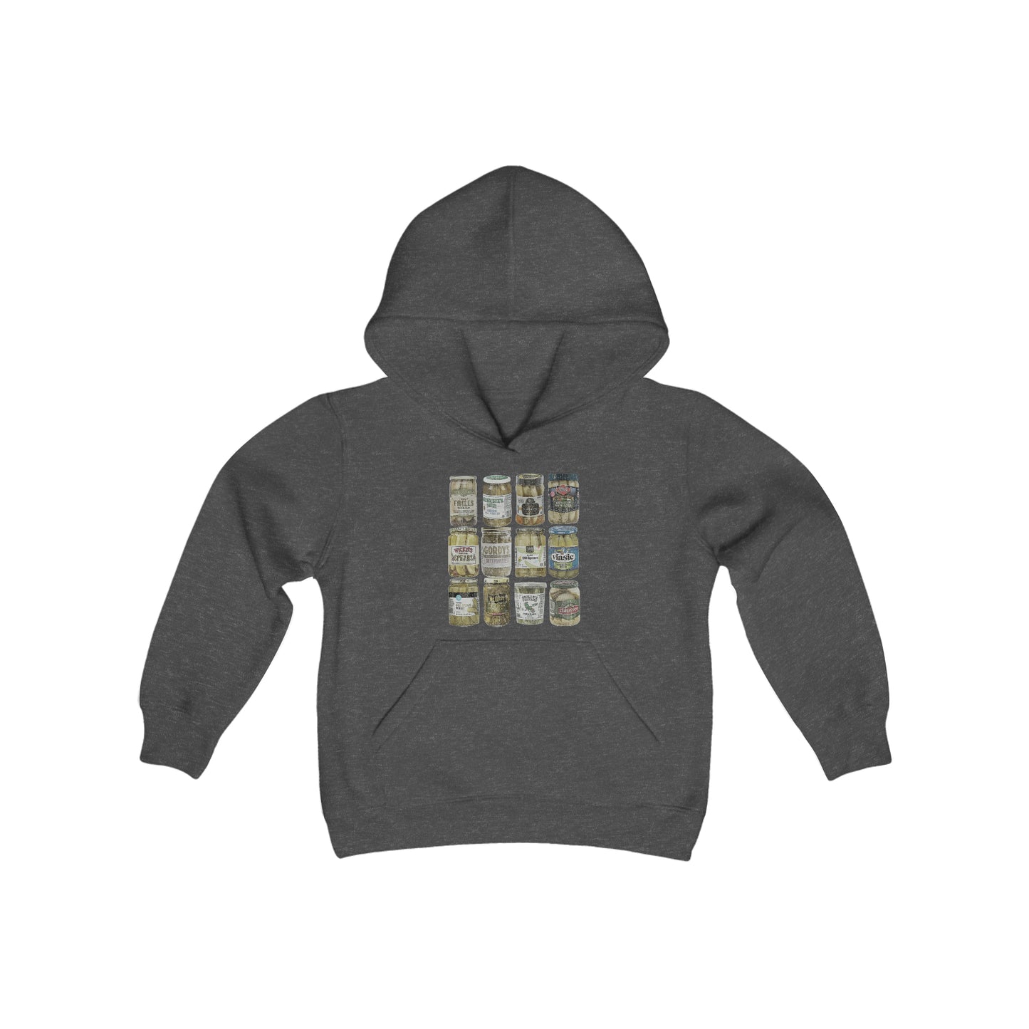 Personalized Pickles Youth Heavy Blend Hooded Sweatshirt - TikTok Trend - Add