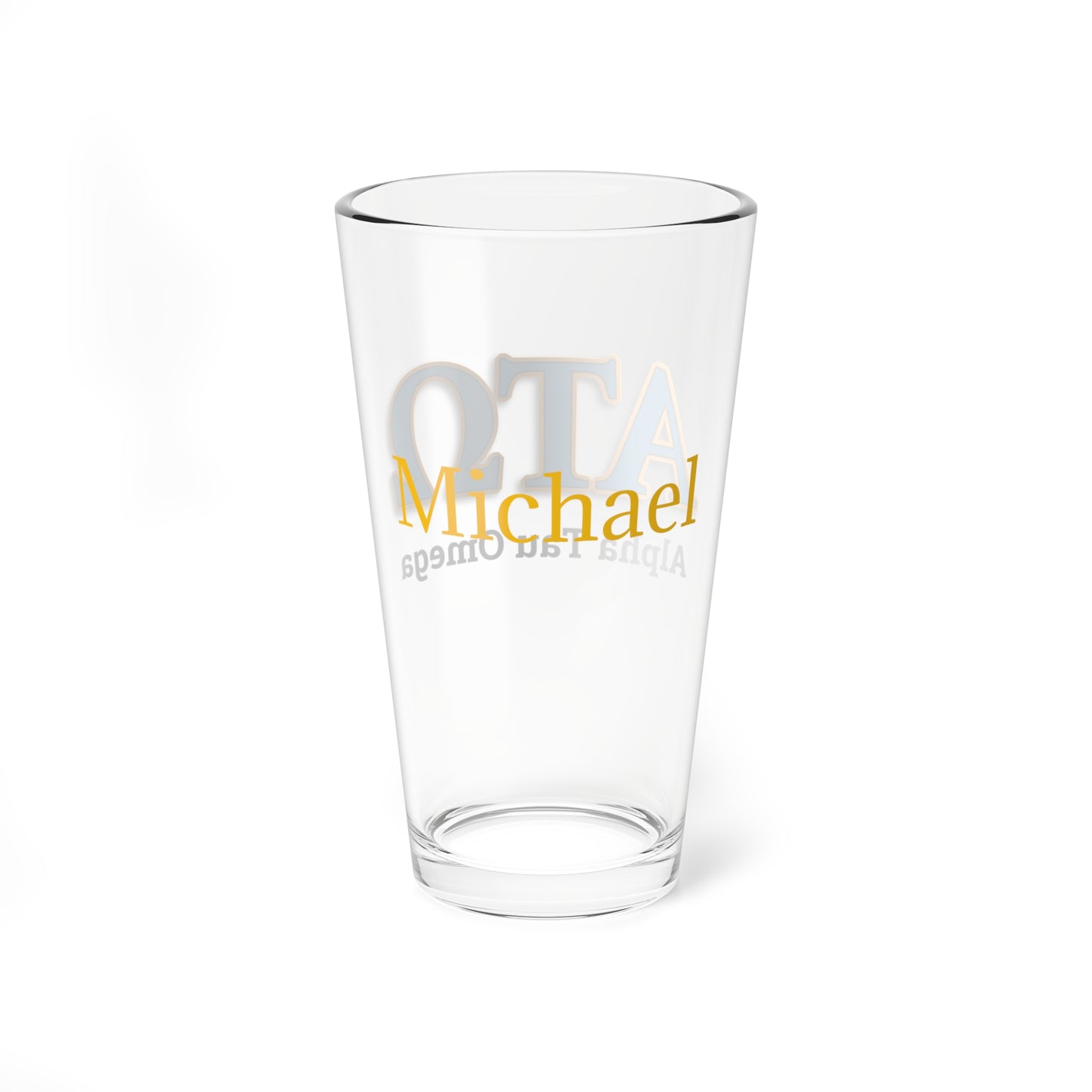 Personalized Alpha Tau Omega Fraternity Pint Glass - 16oz - Drinking Glass