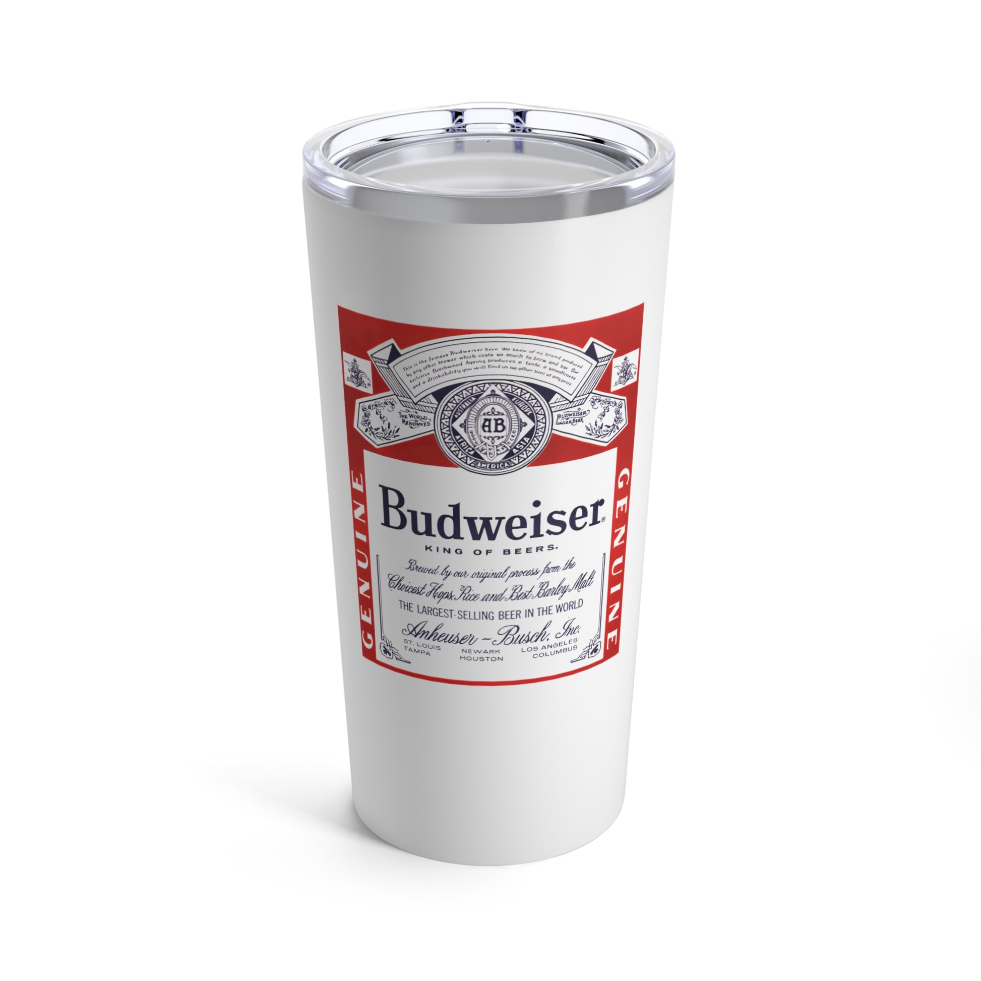Budweiser 20oz Travel Mug Tumbler