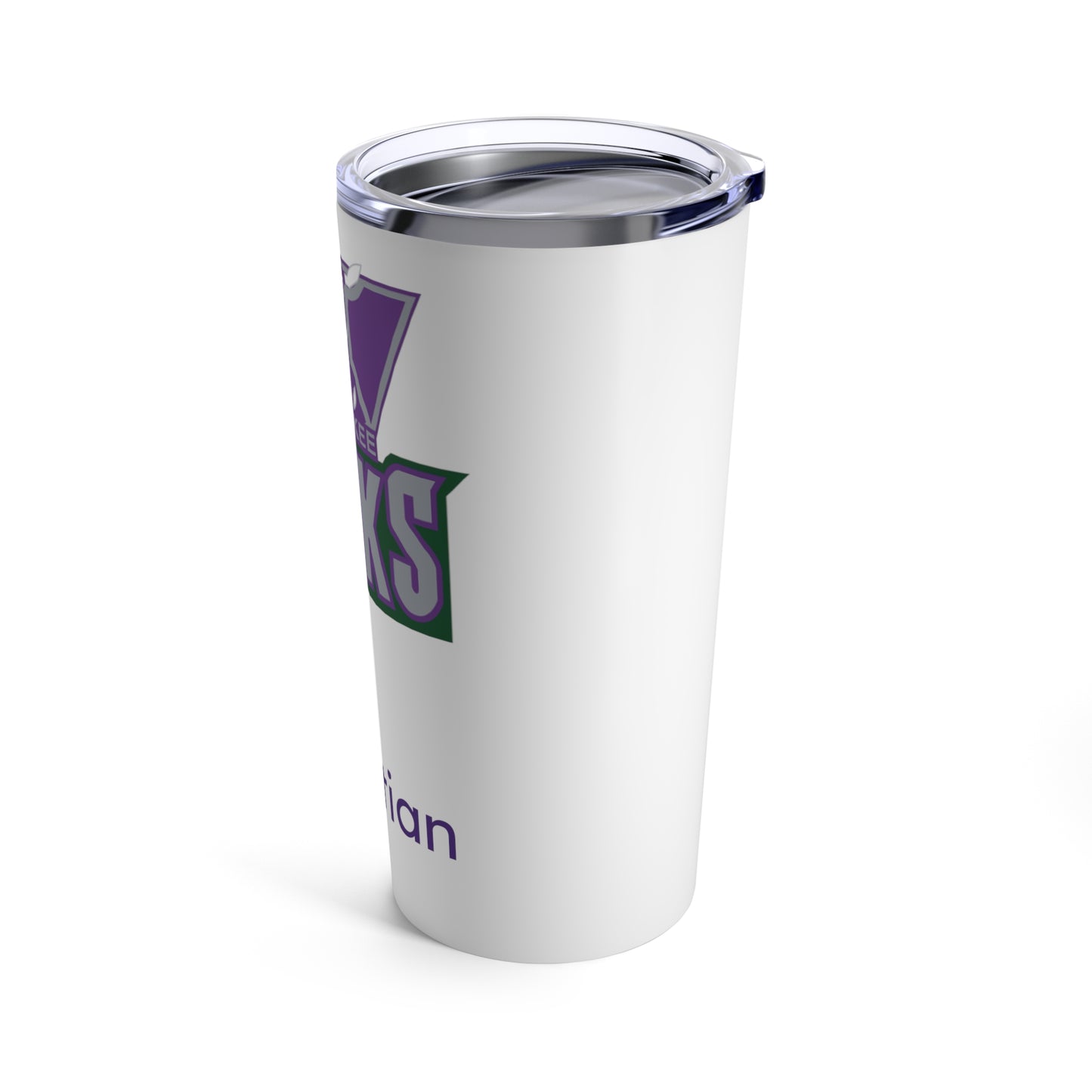 Personalized Milwaukee Bucks 20oz Travel Mug / Tumbler + Vacuum-Insulated } Add