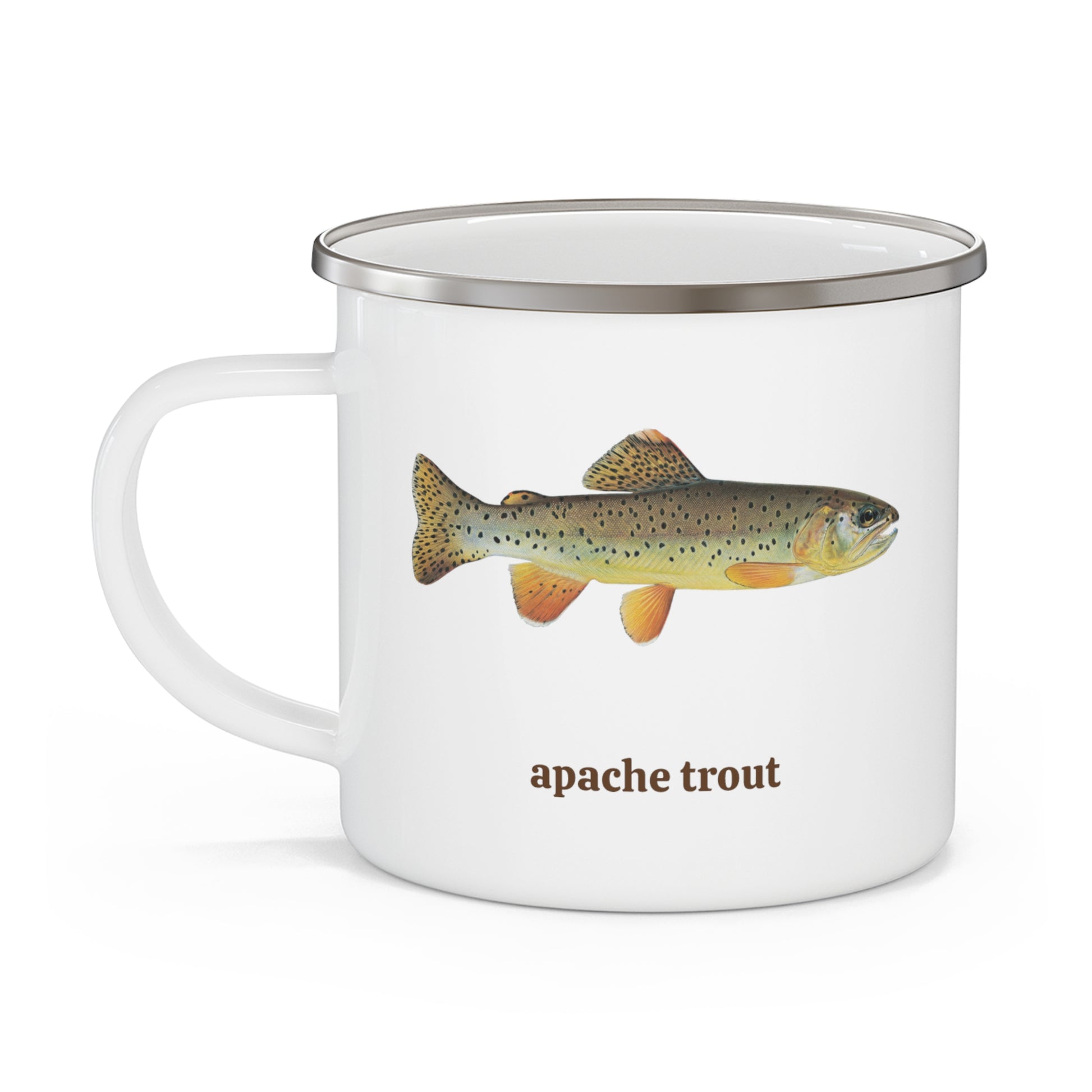 Apache Trout Enamel Camping Mug