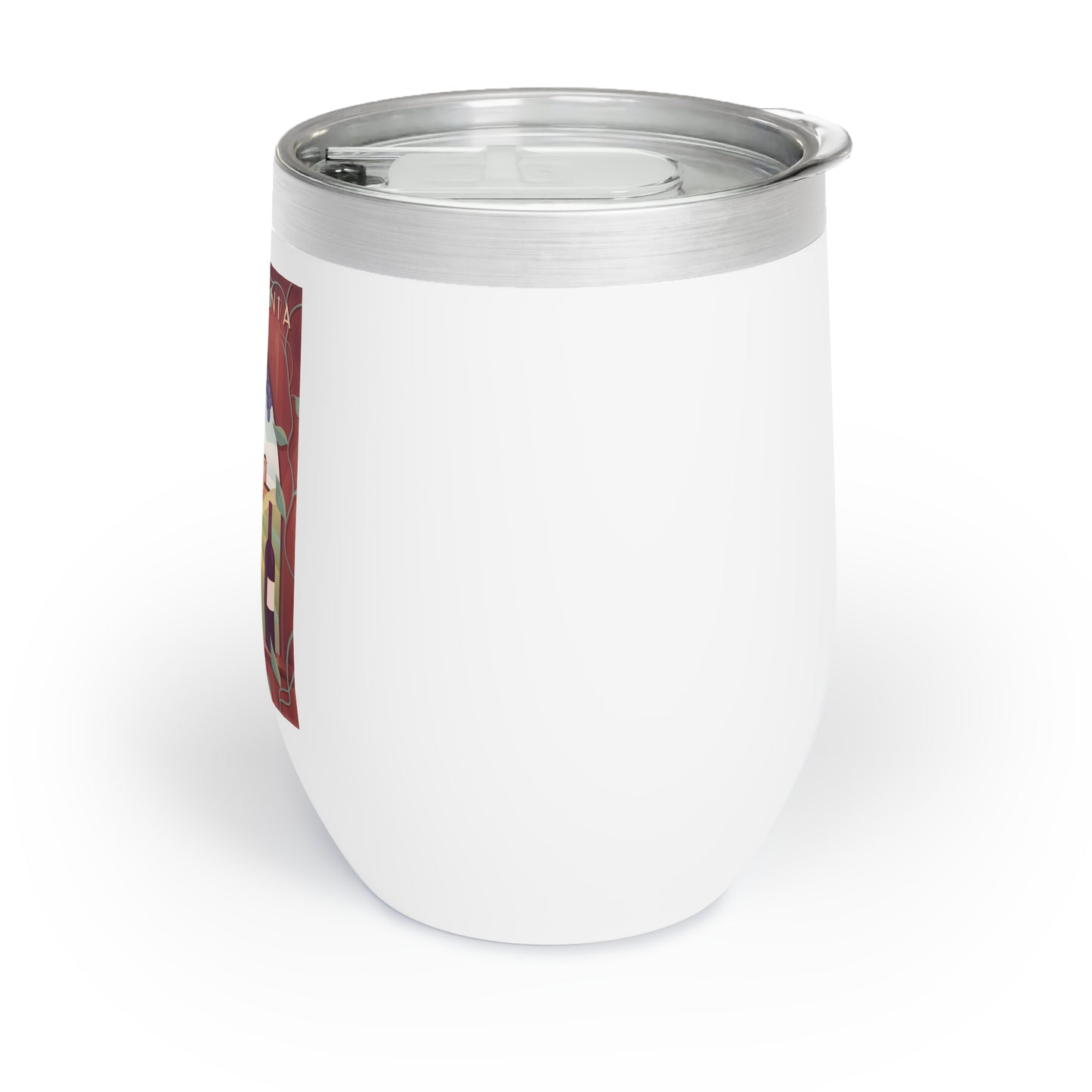 12oz Wine Tumbler - Vintage California Wine Art - Retro - Vacuum-Insulated Hot/Cold