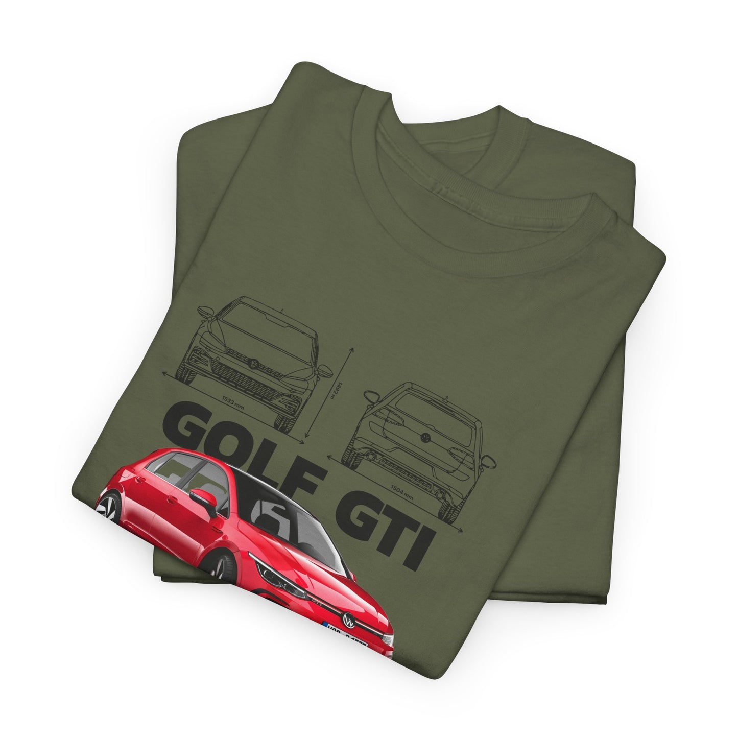 Volkswagen GTI Blueprint Collection Unisex Cotton Tee