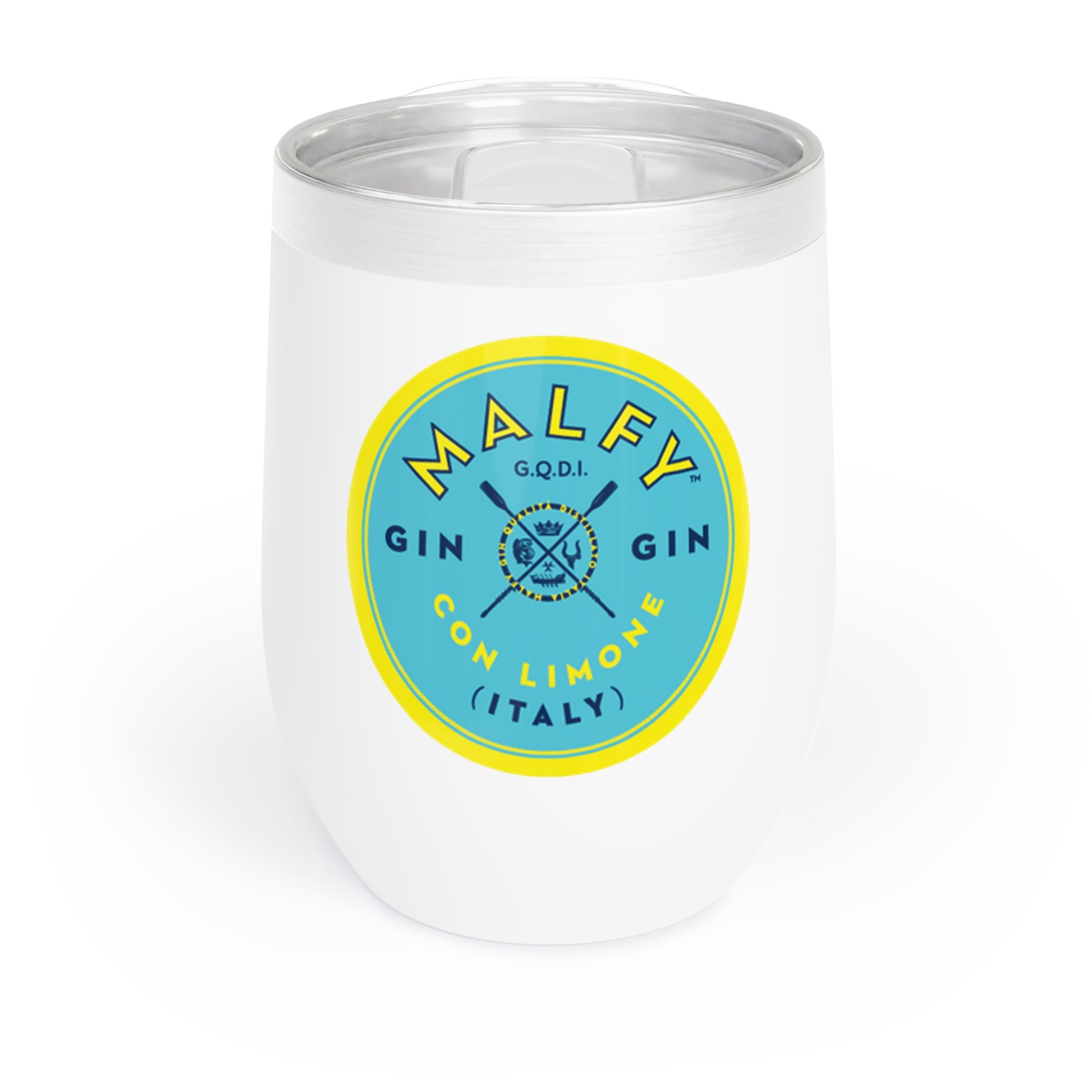 Malfy Gin Con Limon Vintage Label 12oz Tumbler