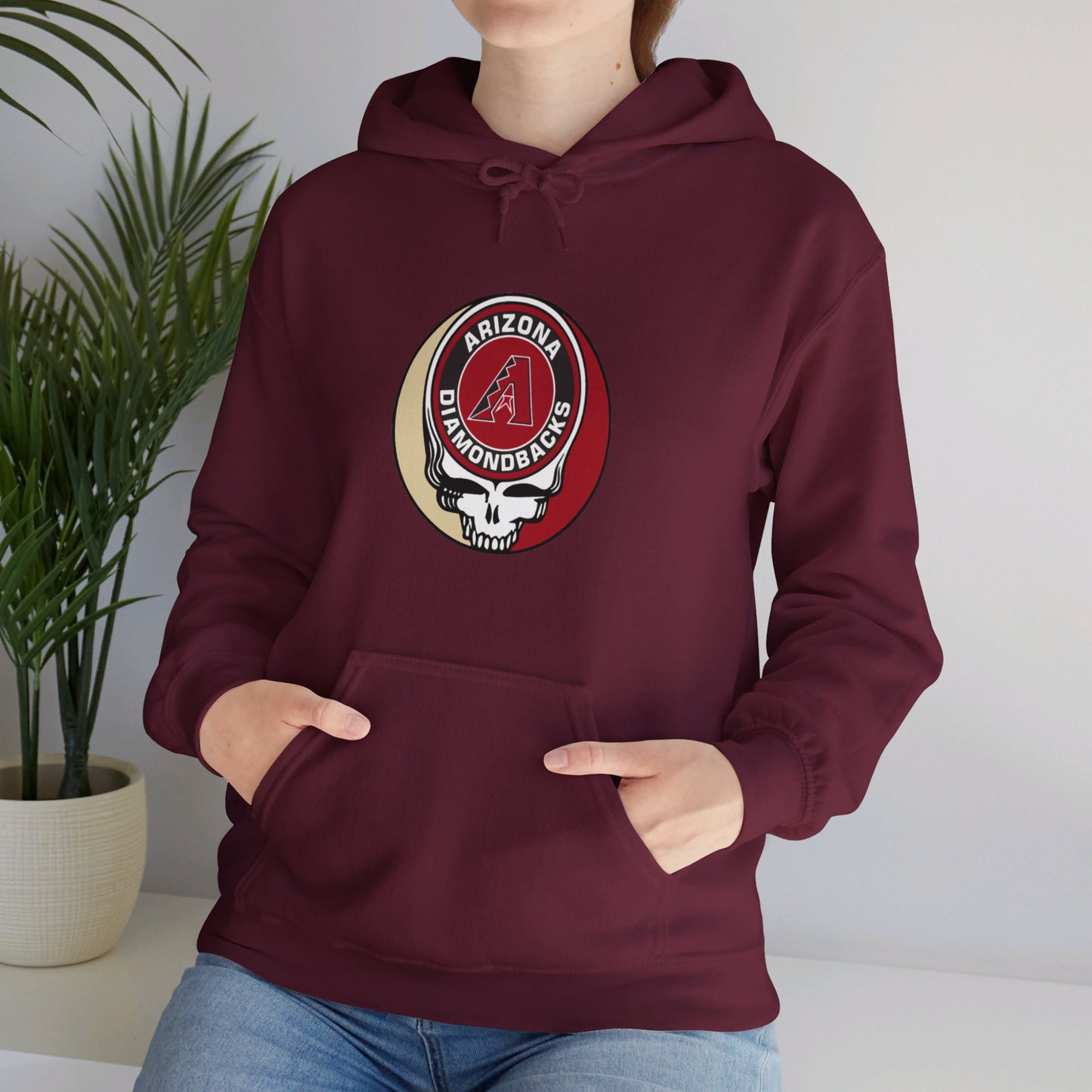 Arizona Diamondbacks Grateful Dead Unisex Heavy Blend Hoodie - Hooded Sweatshirt