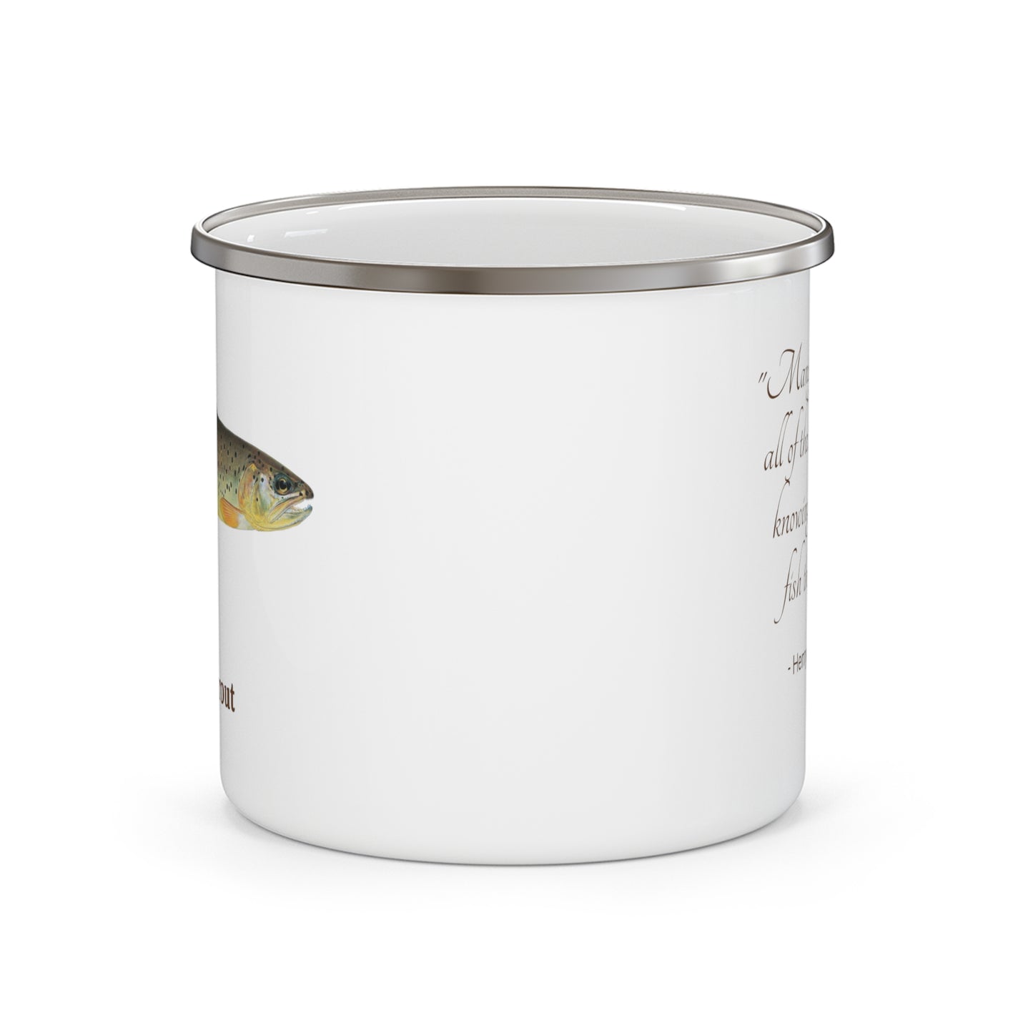 Apache Trout Enamel Camping Mug