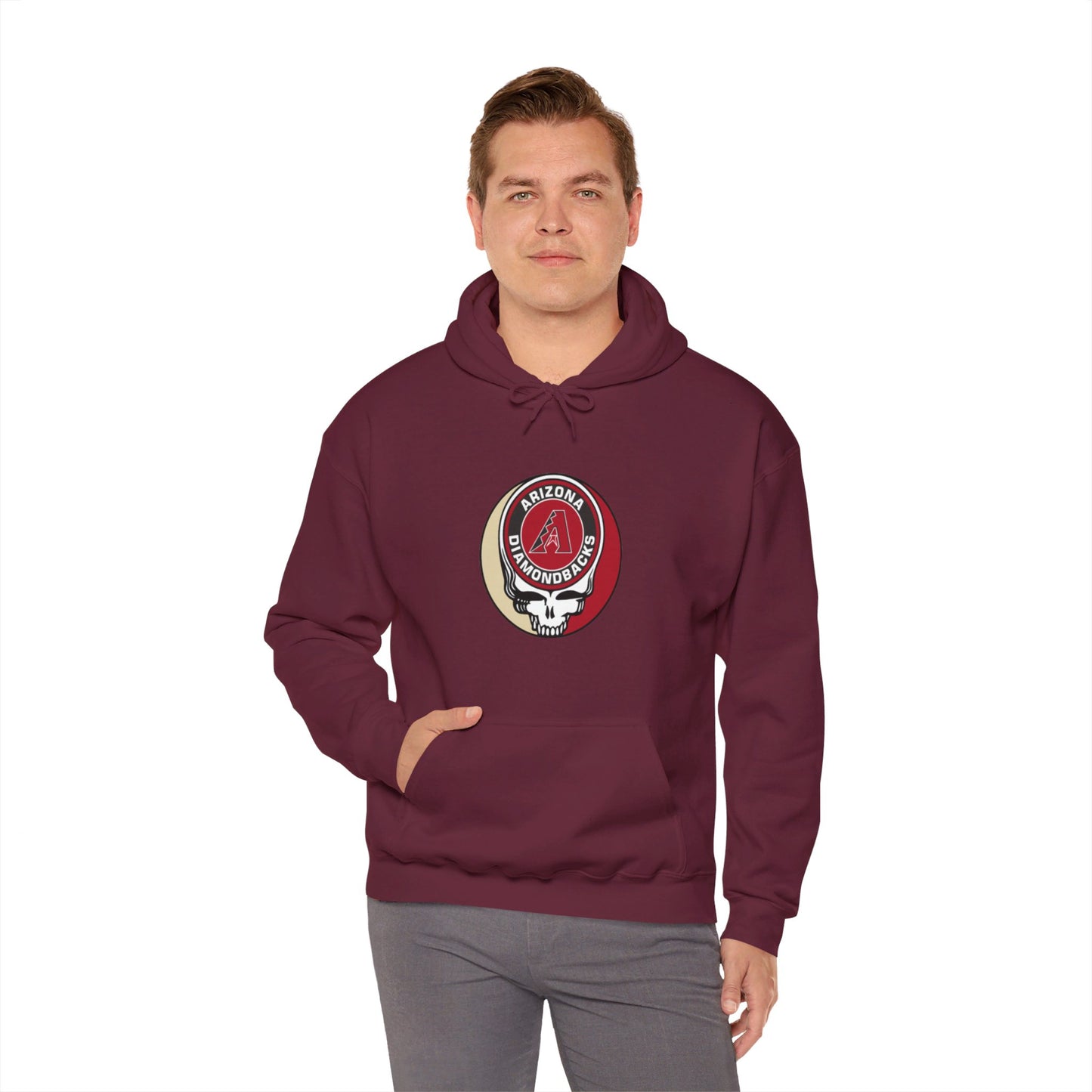 Arizona Diamondbacks Grateful Dead Unisex Heavy Blend Hoodie - Hooded Sweatshirt