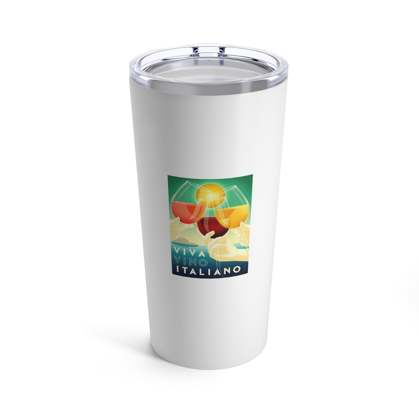 Viva Vino Italiano Vintage Wine Art 20oz Wine Tumbler