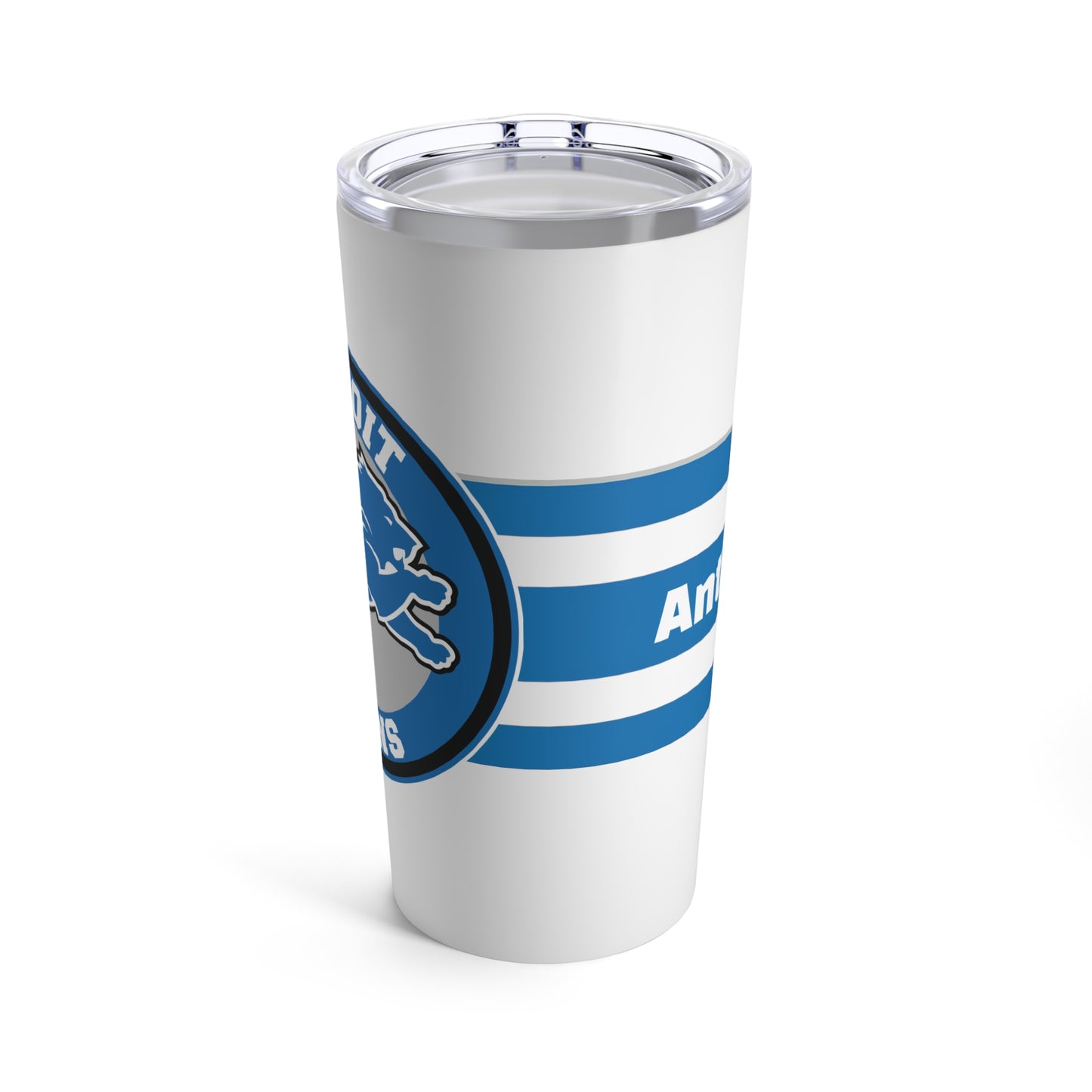 Personalized Detroit Lions 20oz Travel Mug Tumbler