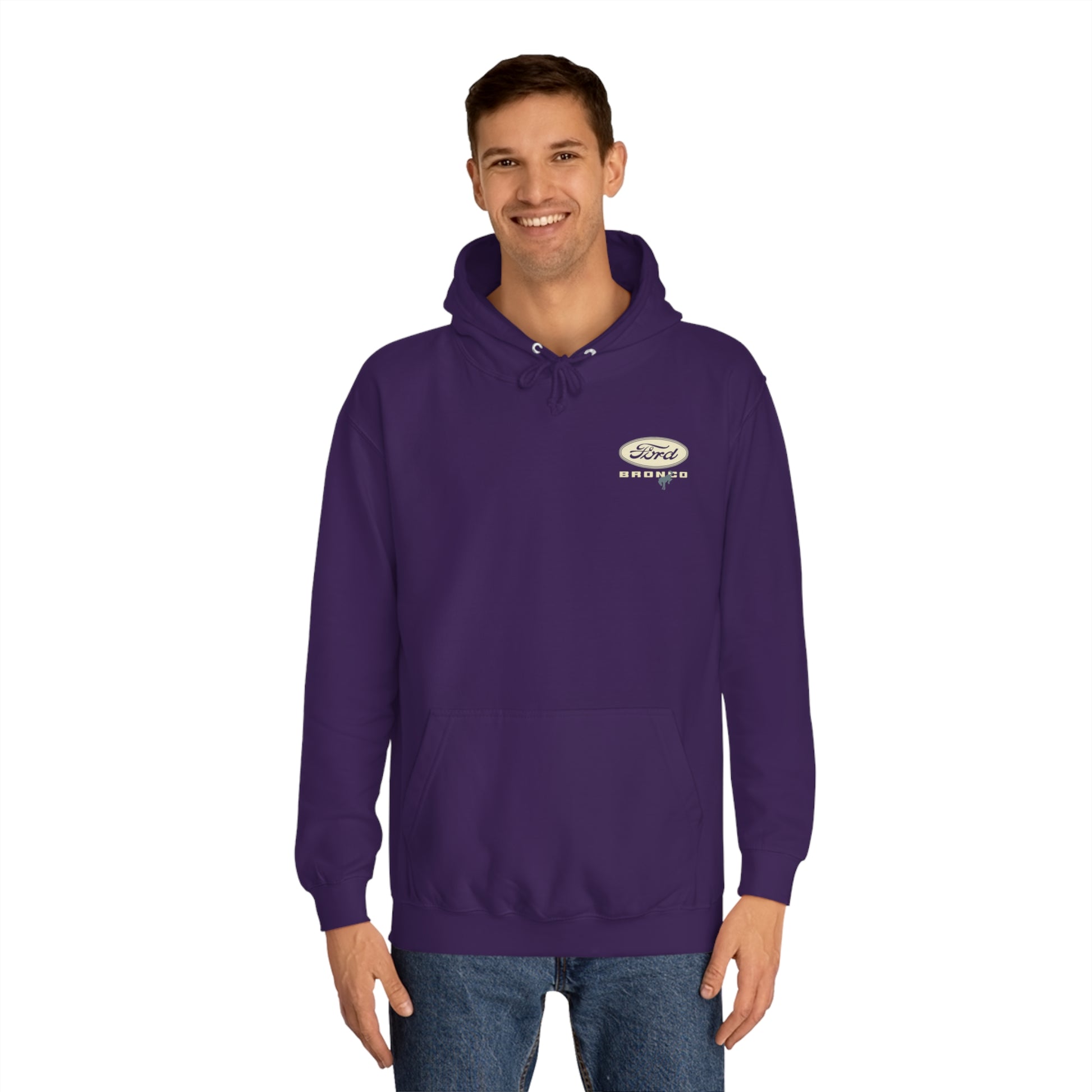 Ford Bronco Unisex College Hoodie - Classic Vintage
