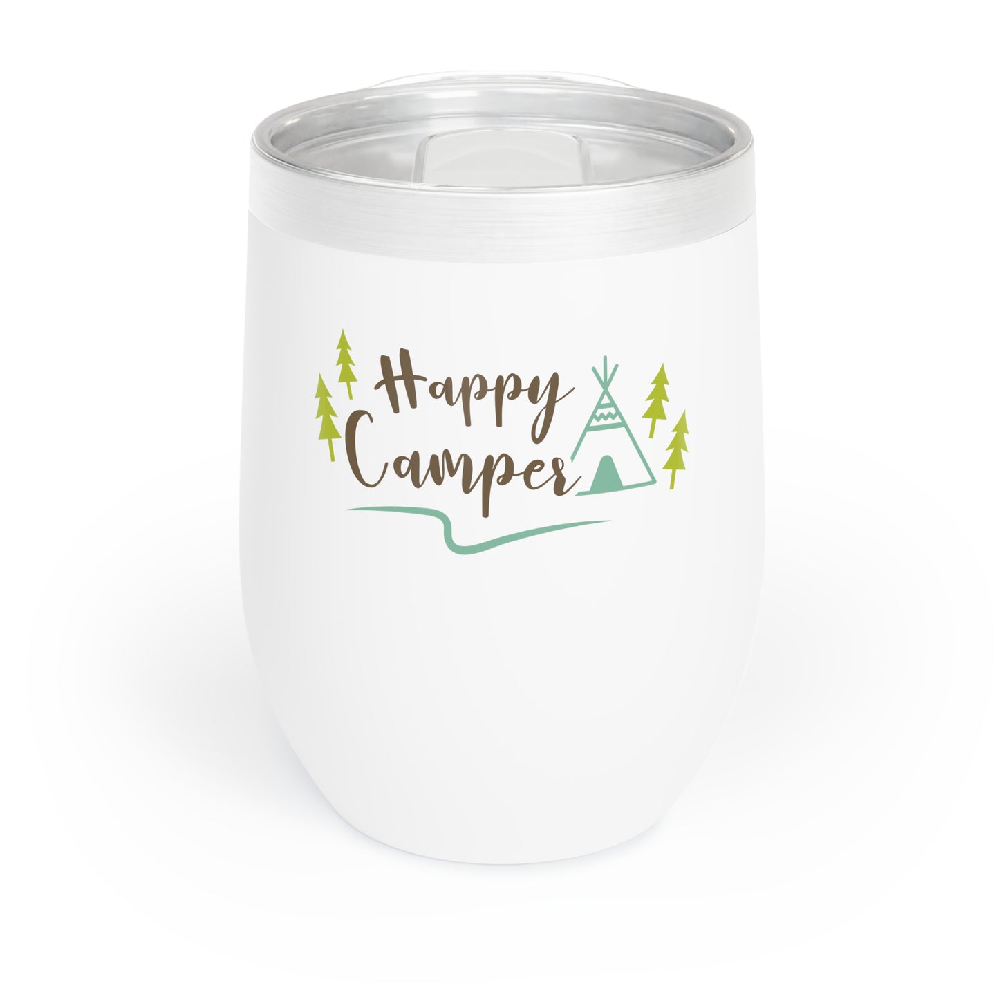 Happy Camper 12oz Wine Tumbler