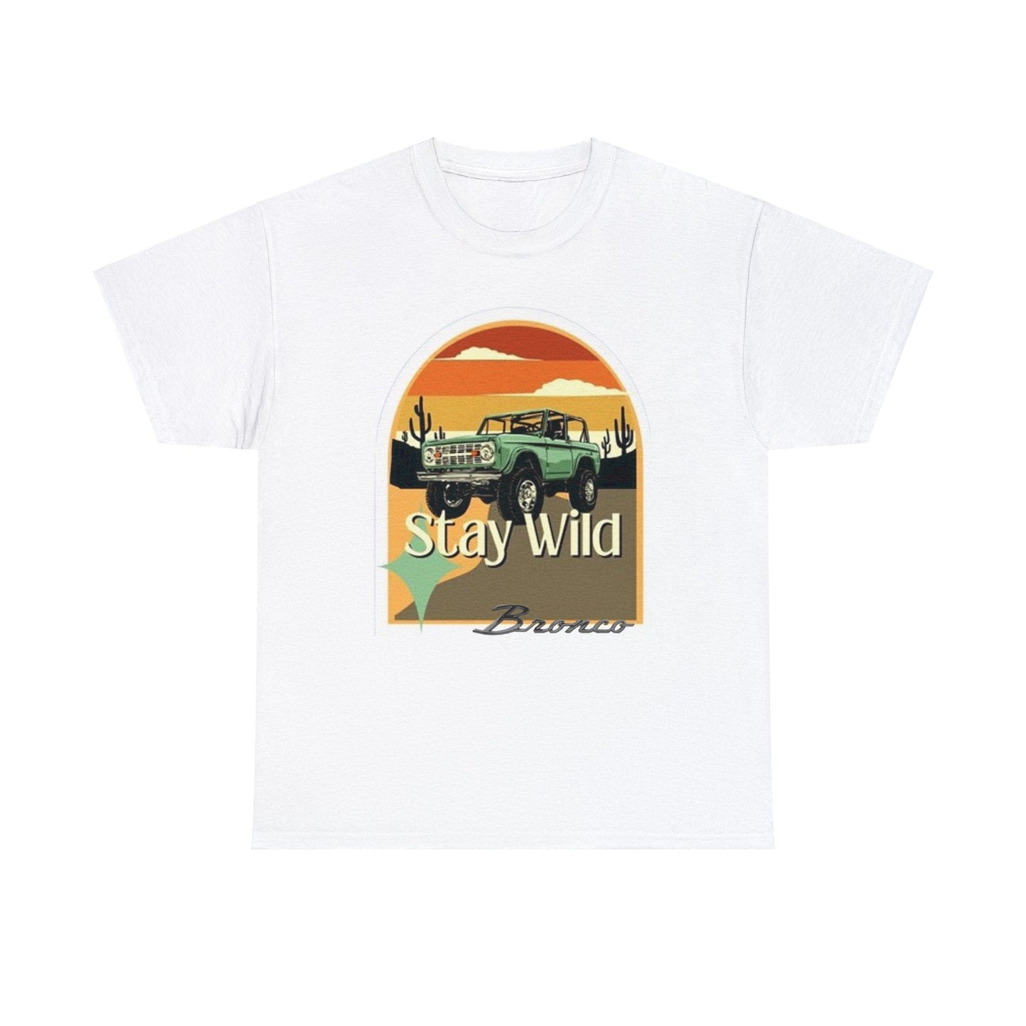 Ford Bronco Art T-Shirt - Ethical, Sustainable, and Cool!