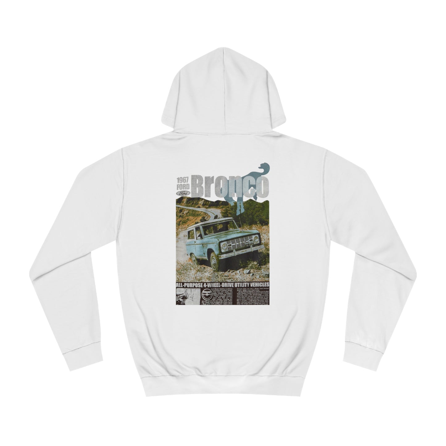 Ford Bronco Unisex College Hoodie - Classic Vintage