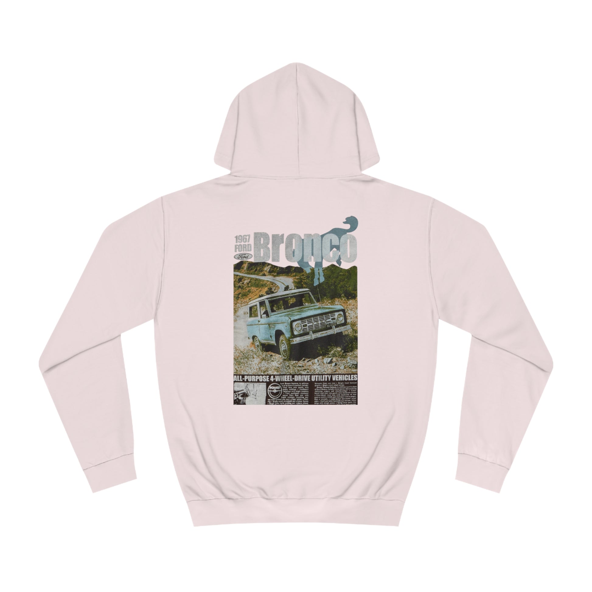 Ford Bronco Unisex College Hoodie - Classic Vintage