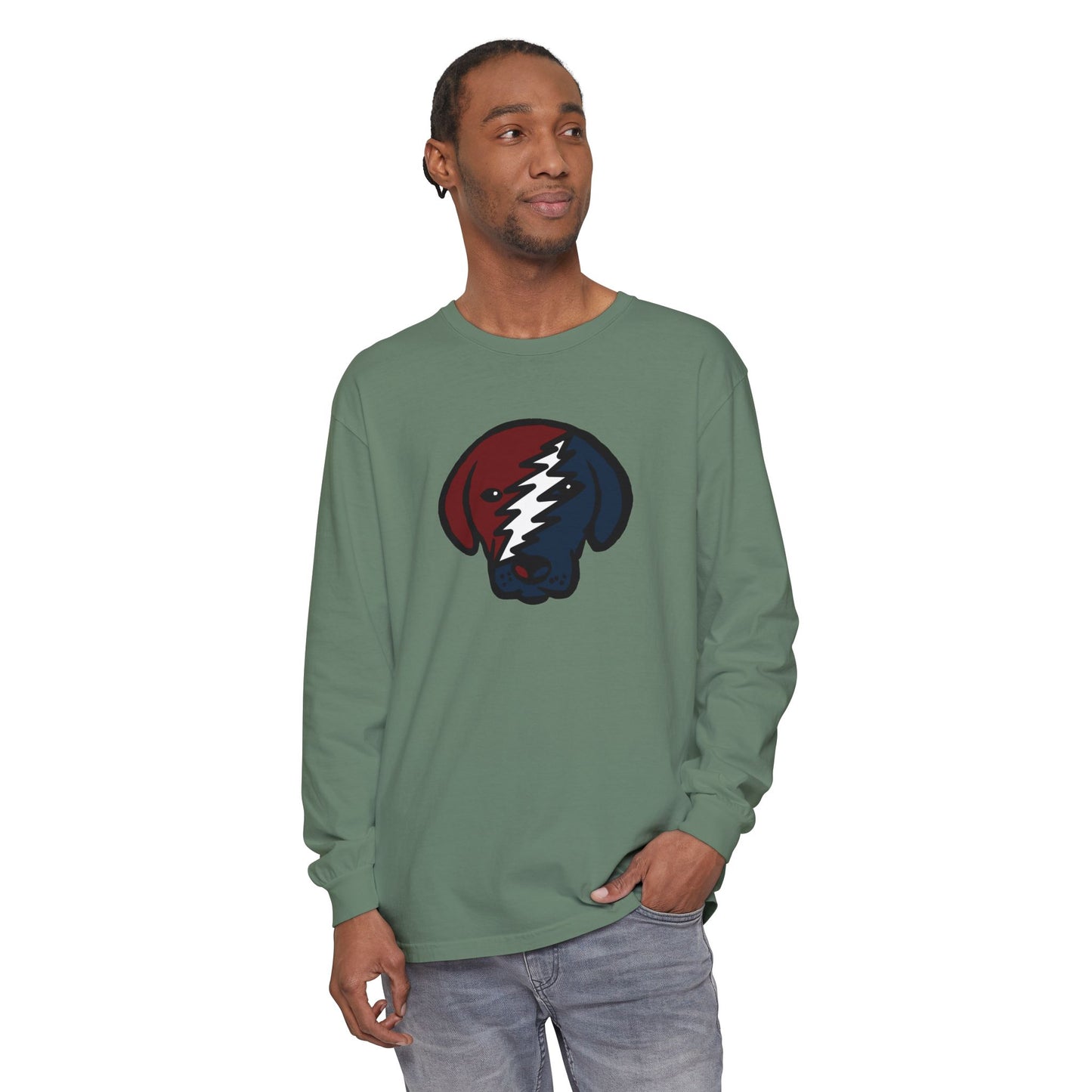 Stealie Pup Vineyard Collection Unisex Garment-dyed Long Sleeve