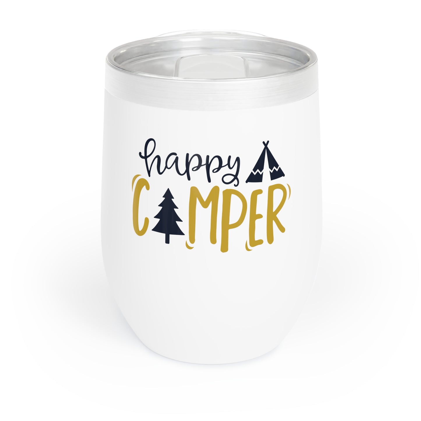 Happy Camper 12oz Wine Tumbler
