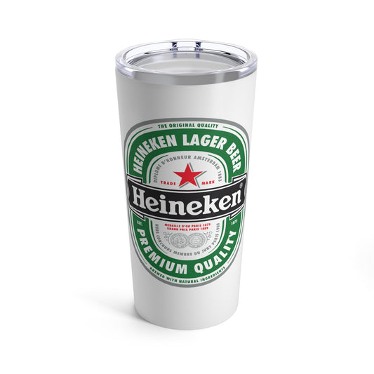 Heineken 20oz Travel Mug / Tumbler + Vacuum-Insulated + Retro