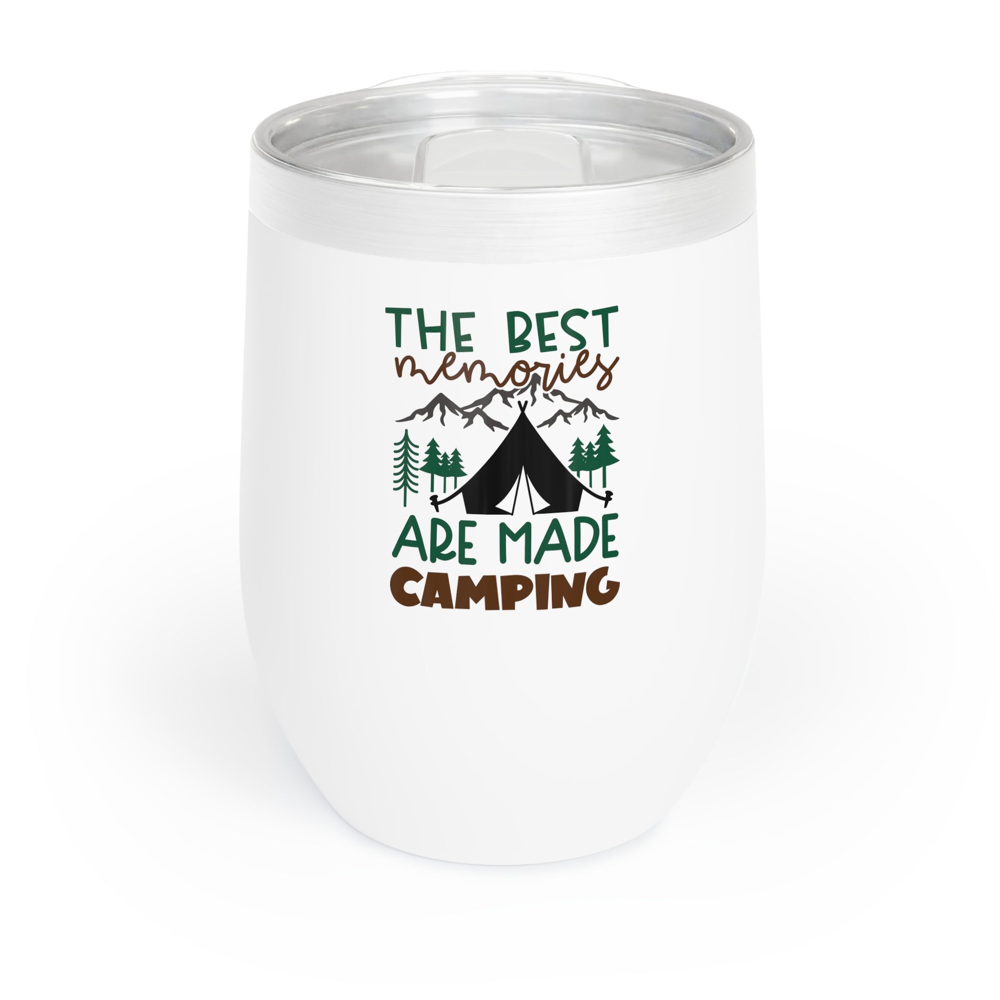 The Best Memories Are Made Camping 12oz Wine Tumbler