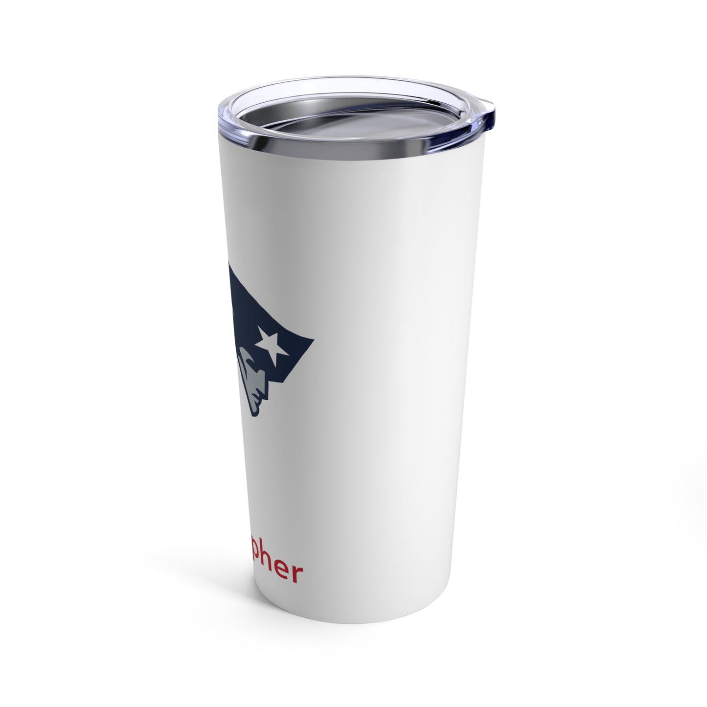 England Patriots 20oz Travel Mug / Tumbler + Vacuum-Insulated } Add