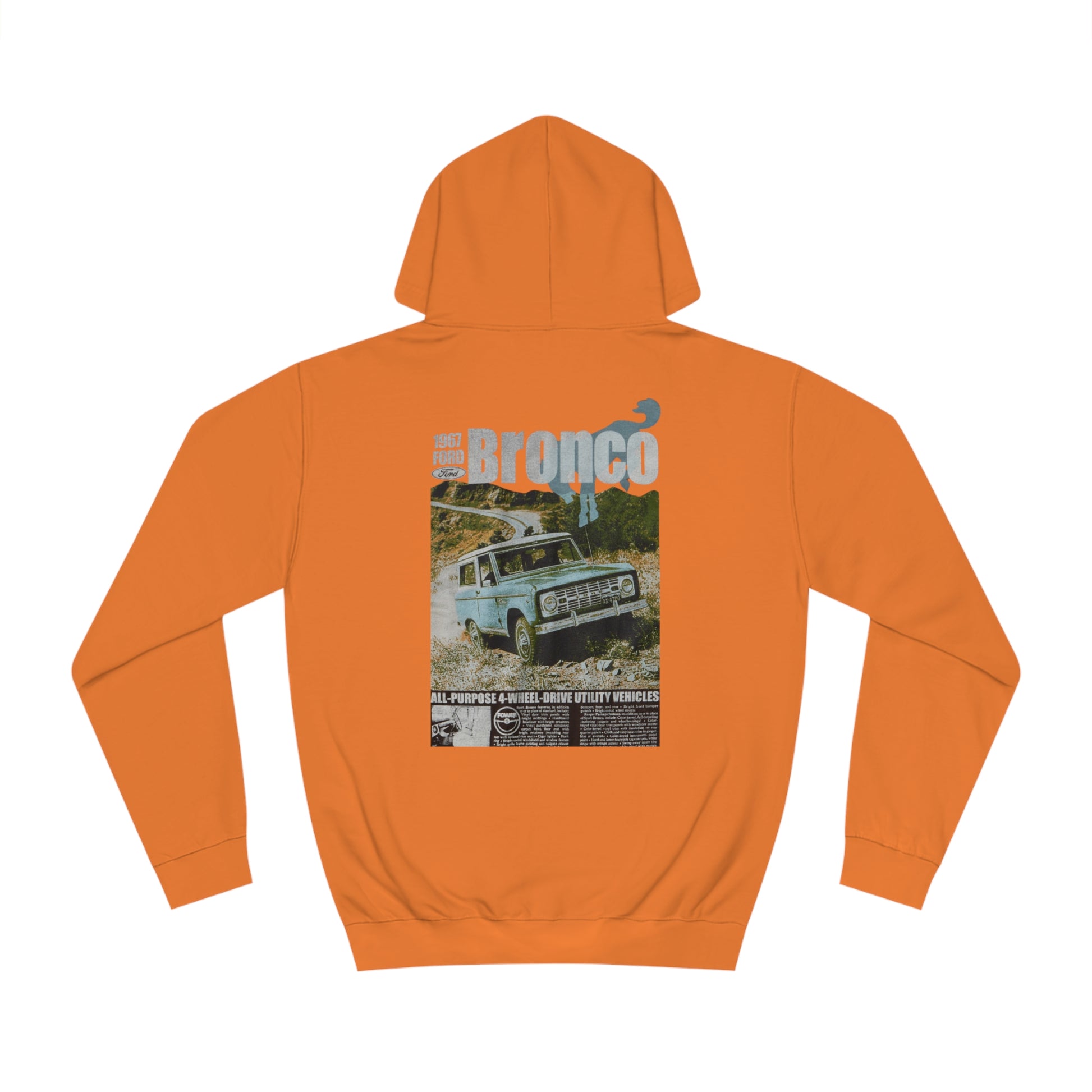 Ford Bronco Unisex College Hoodie - Classic Vintage