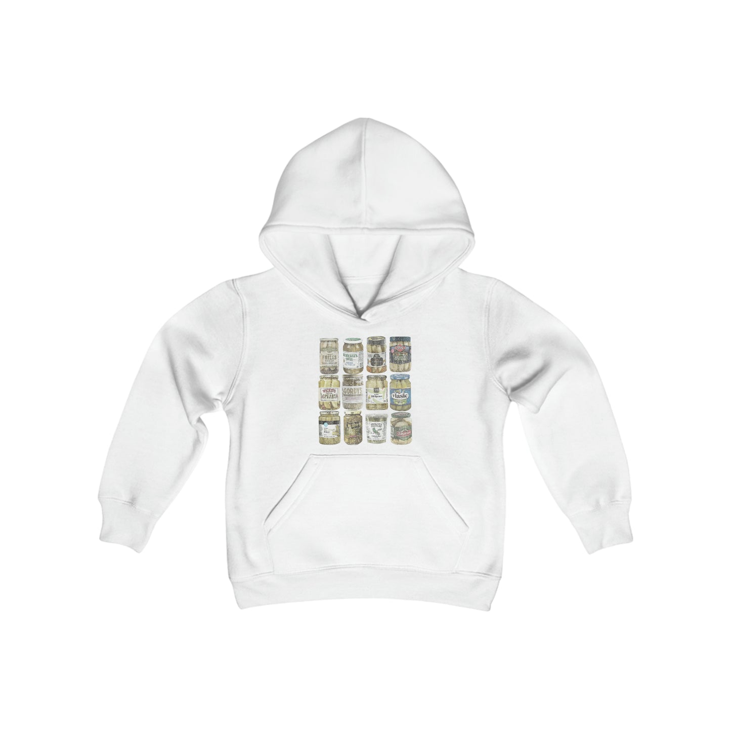 Personalized Pickles Youth Heavy Blend Hooded Sweatshirt - TikTok Trend - Add