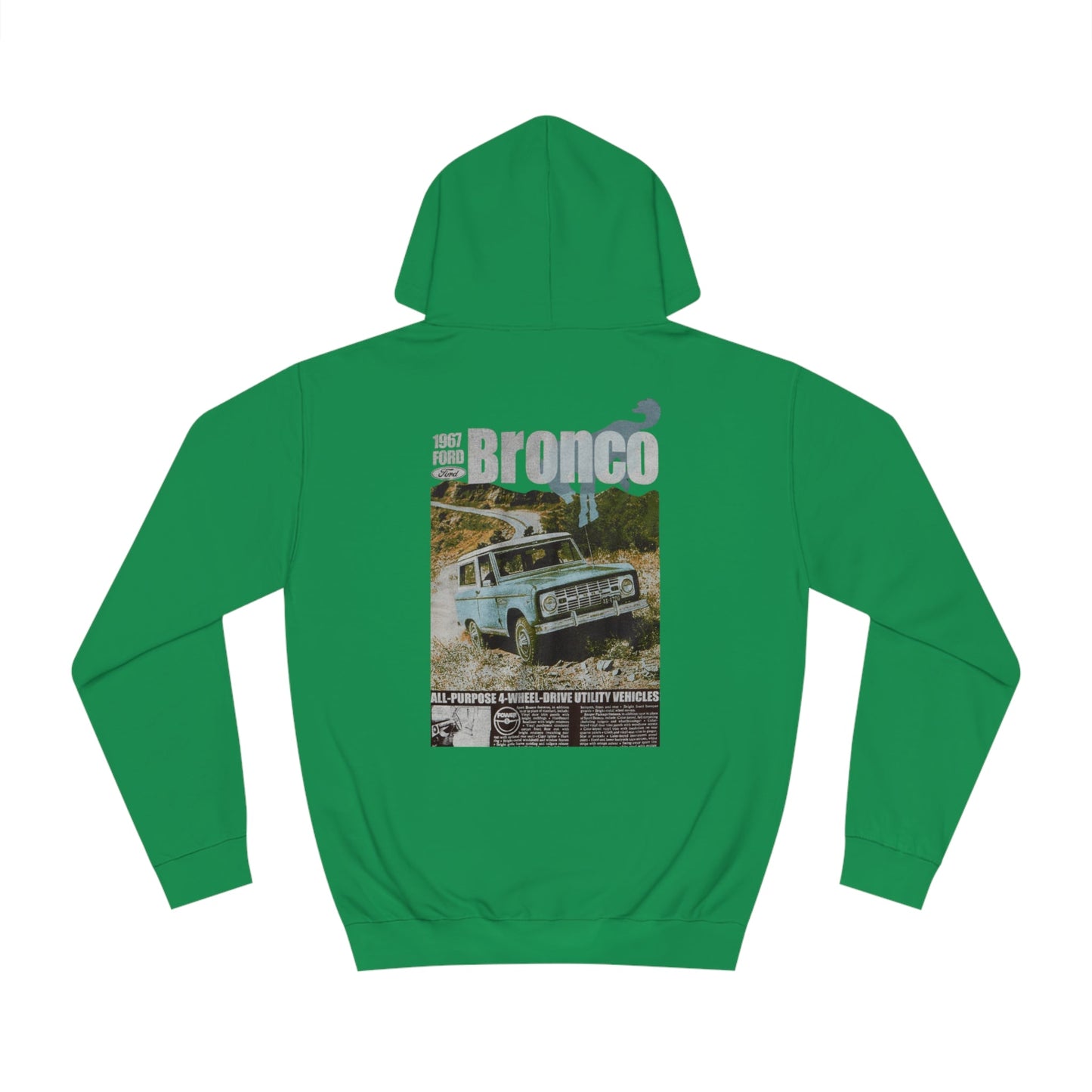 Ford Bronco Unisex College Hoodie - Classic Vintage Look