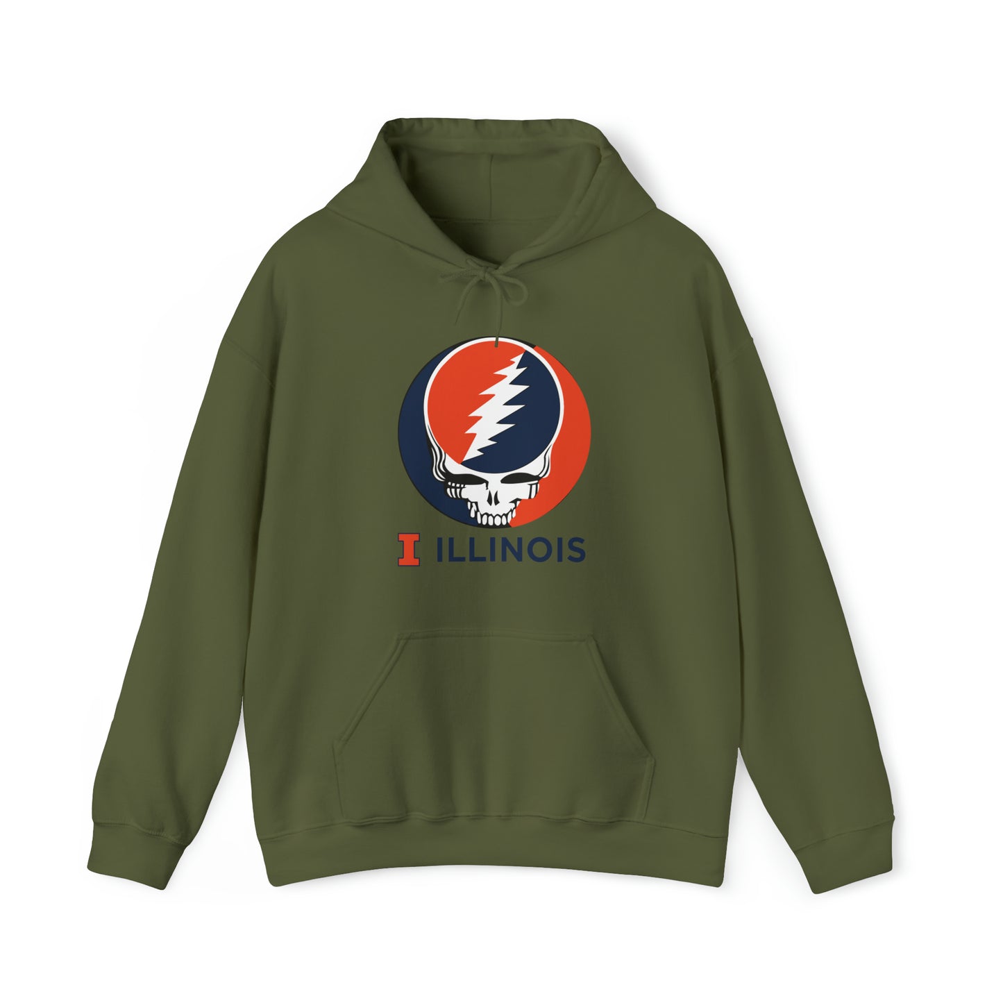 Illinois Grateful Dead Unisex Heavy Blend Hoodie