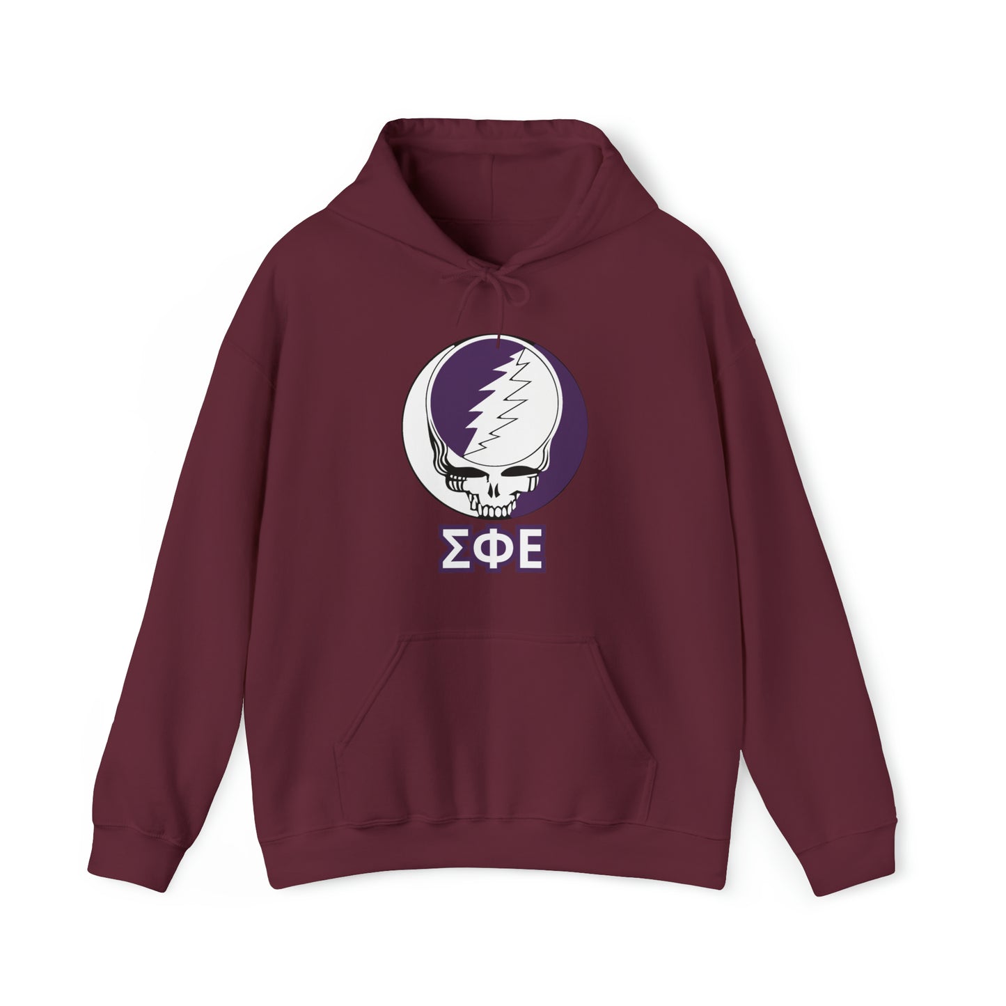 Personalized Sigma Phi Epsilon Grateful Dead Unisex Heavy Blend Hoodie - Hooded Sweatshirt - Add