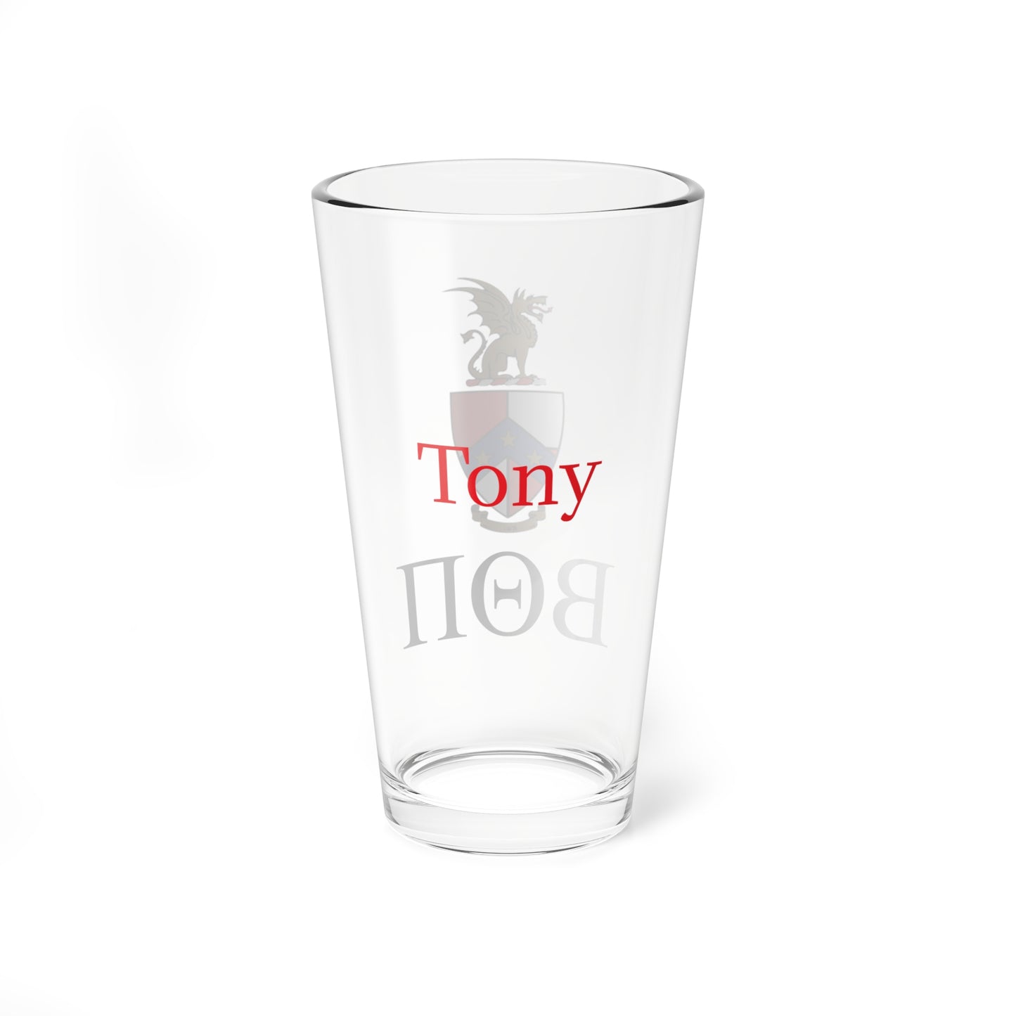 Personalized Beta Theta Pi Fraternity Pint Glass - 16oz - Drinking Glass