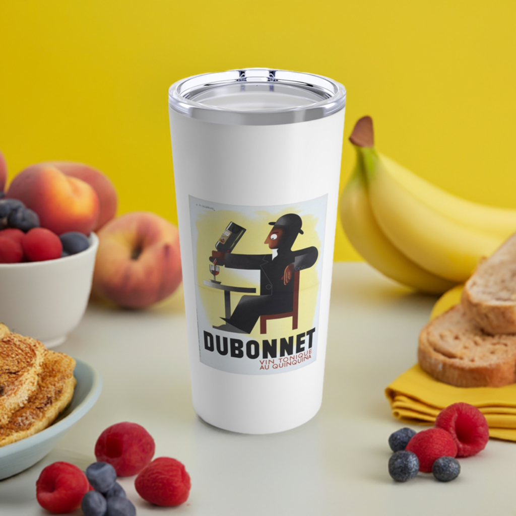 20 oz. Wine Tumbler - Dubonnet Vin Tonique Vintage Wine Art + Vacuum-Insulated