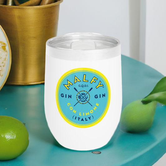 Malfy Gin Con Limon Vintage Label 12oz Tumbler