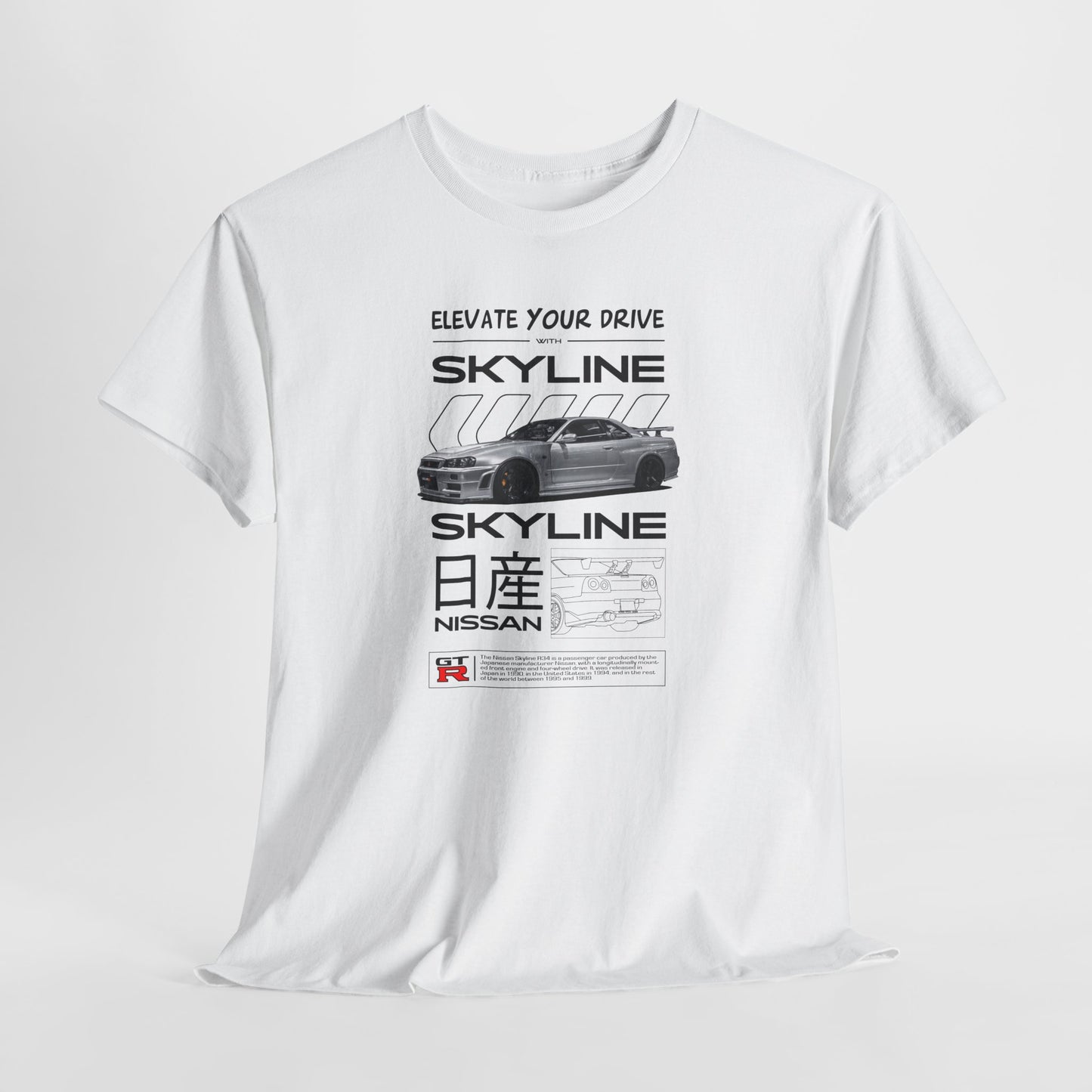 Nissan Skyline Blueprint Collection Unisex Cotton Tee