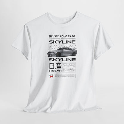 Nissan Skyline Blueprint Collection Unisex Cotton Tee