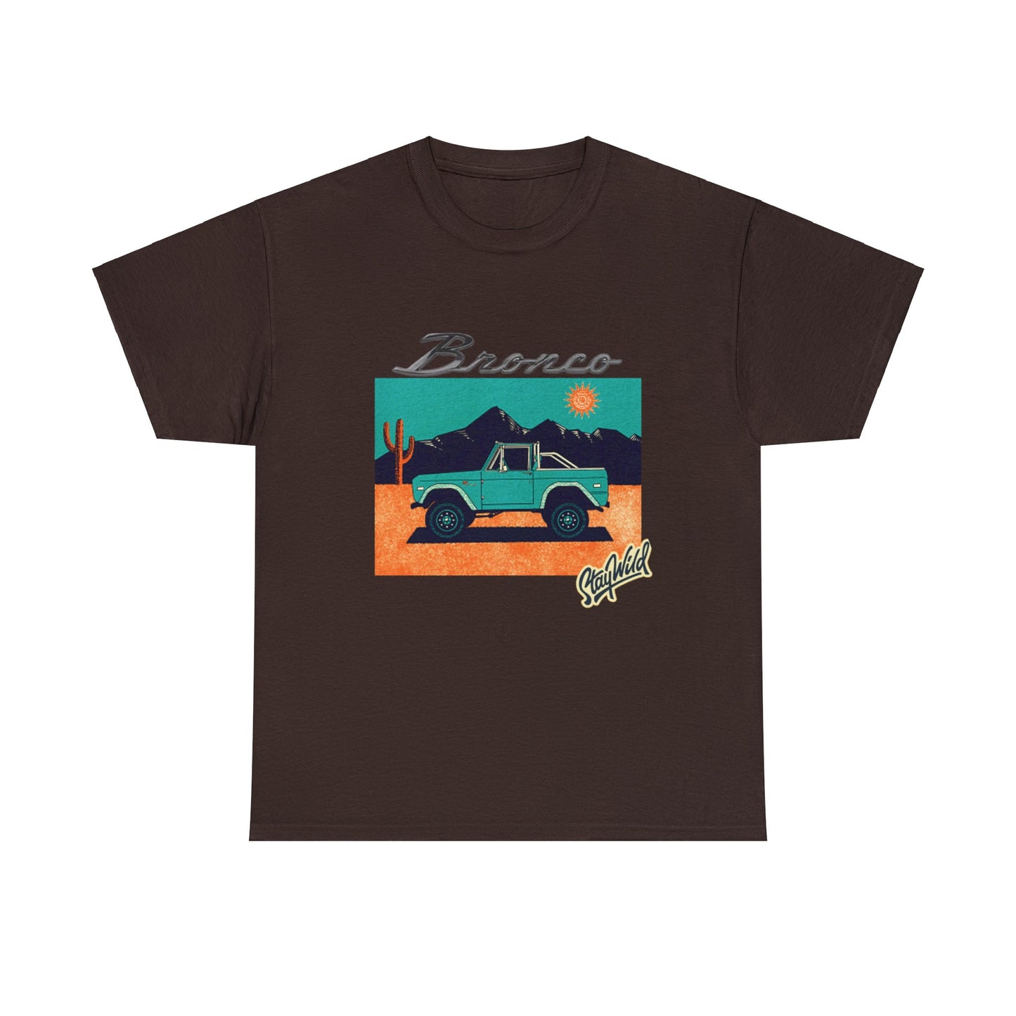 Ford Bronco 'Stay Wild' Art TShirt - Ethical, Sustainable,