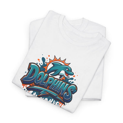 Miami Dolphins Art Unisex Premium Cotton Tee