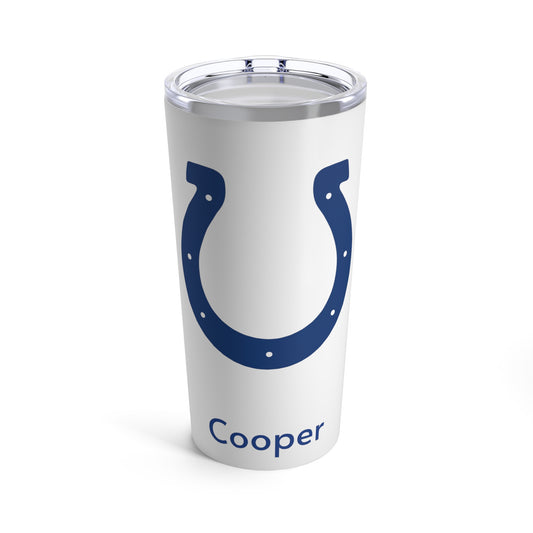 Personalized Indianapolis Colts 20oz Travel Mug / Tumbler + Vacuum-Insulated } Add