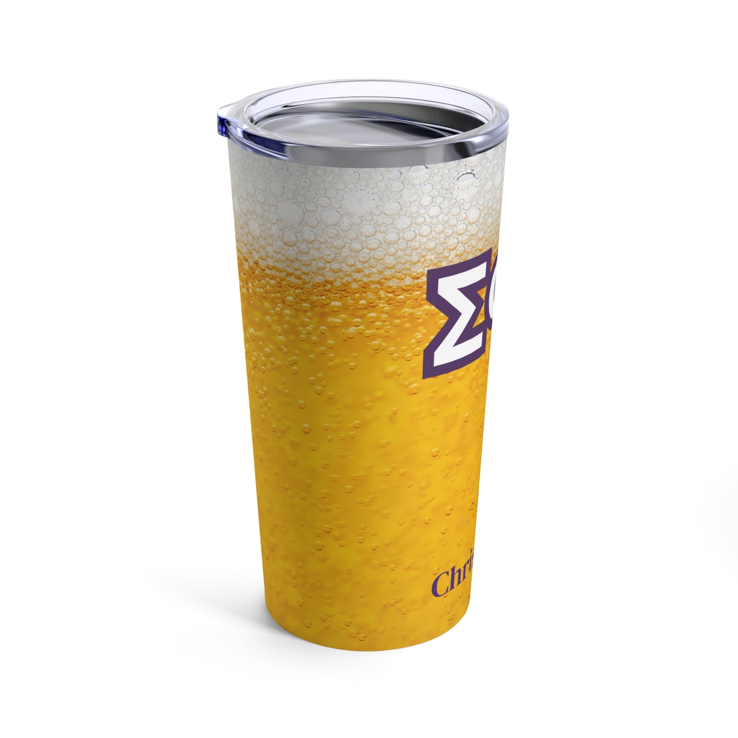 Personalized Sigma Phi Epsilon 20oz Travel Mug / Tumbler + Vacuum-Insulated } Add