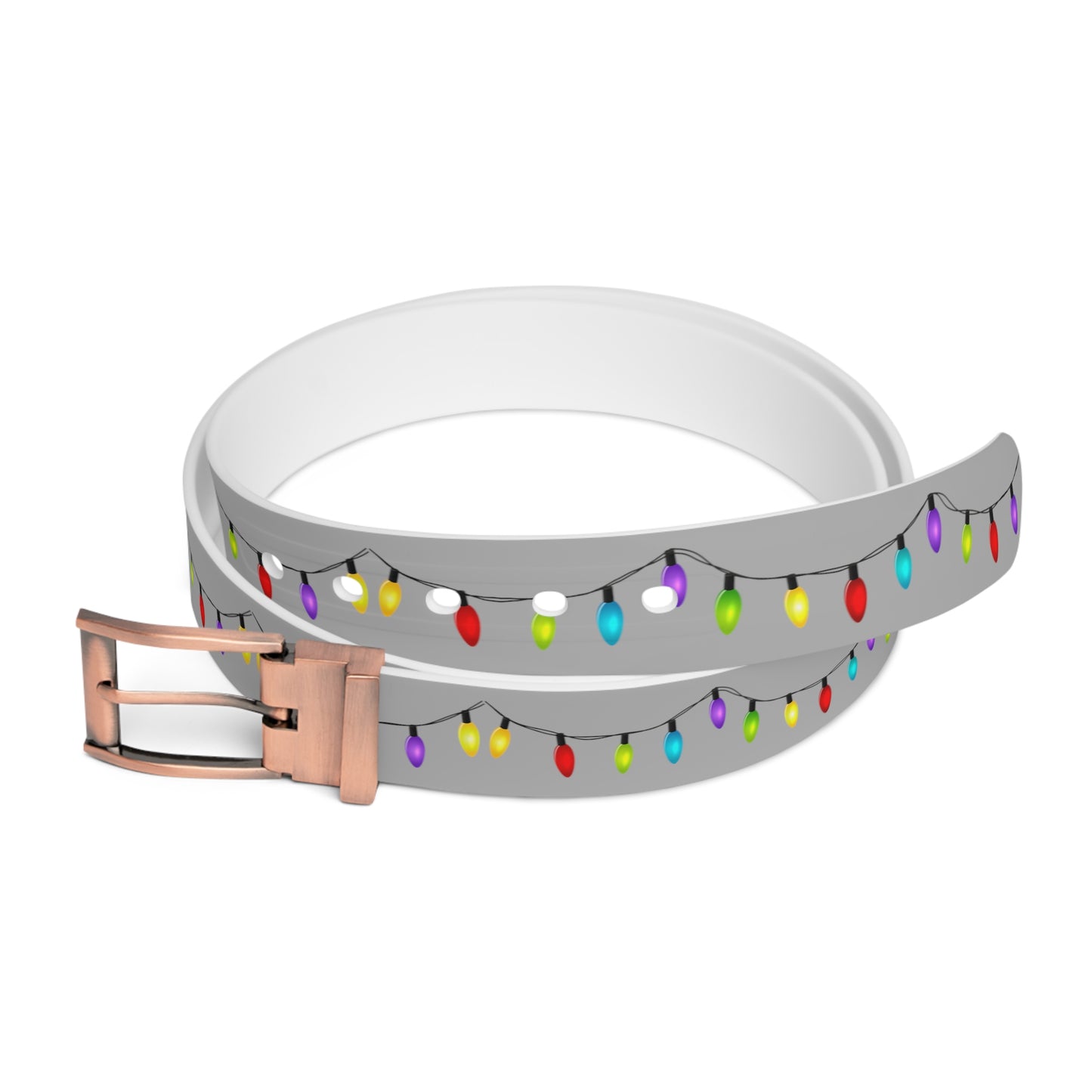 Ugly Christmas Belt - Holiday Lights - Men'