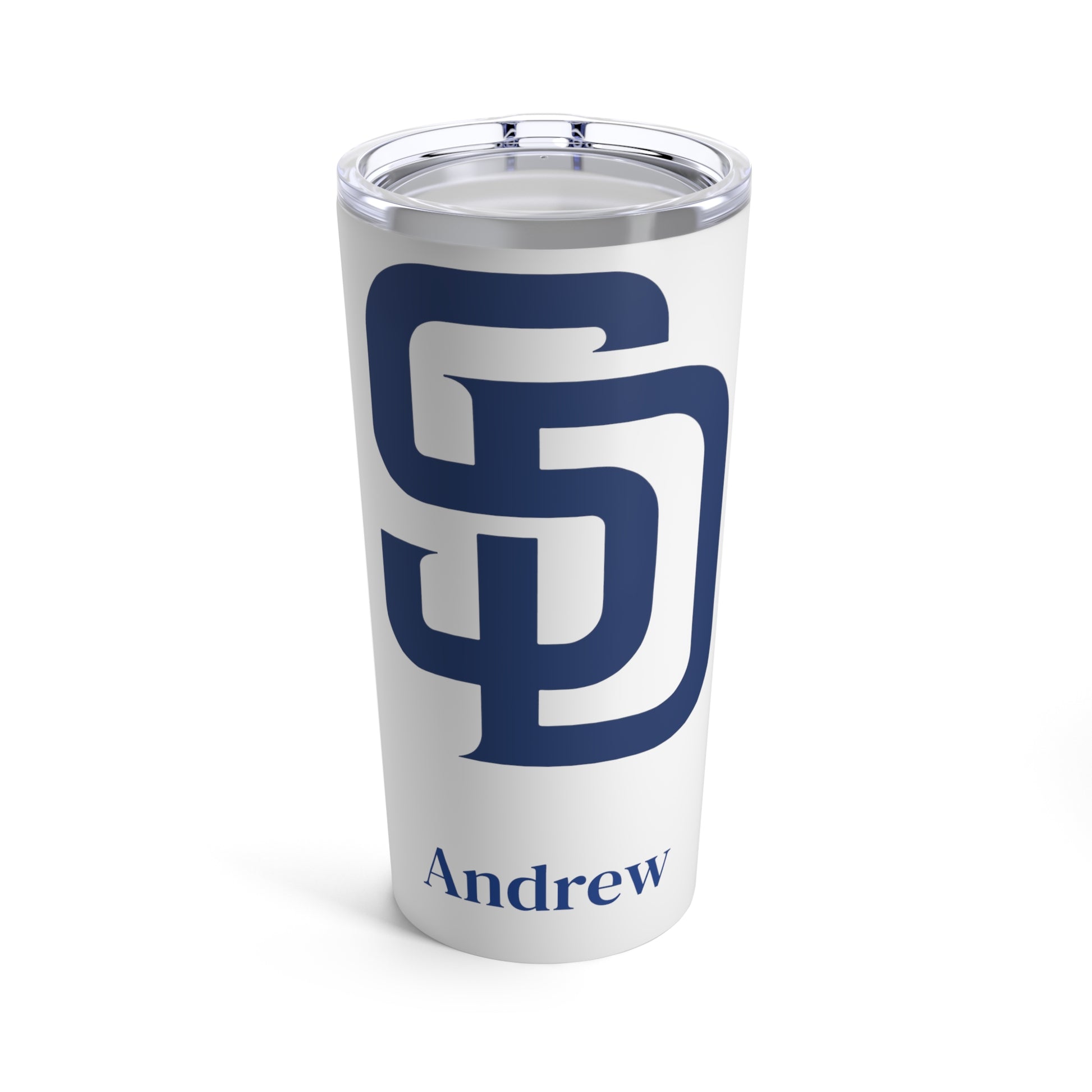 Personalized Padres 20oz Travel Mug / Tumbler + Vacuum-Insulated } Add