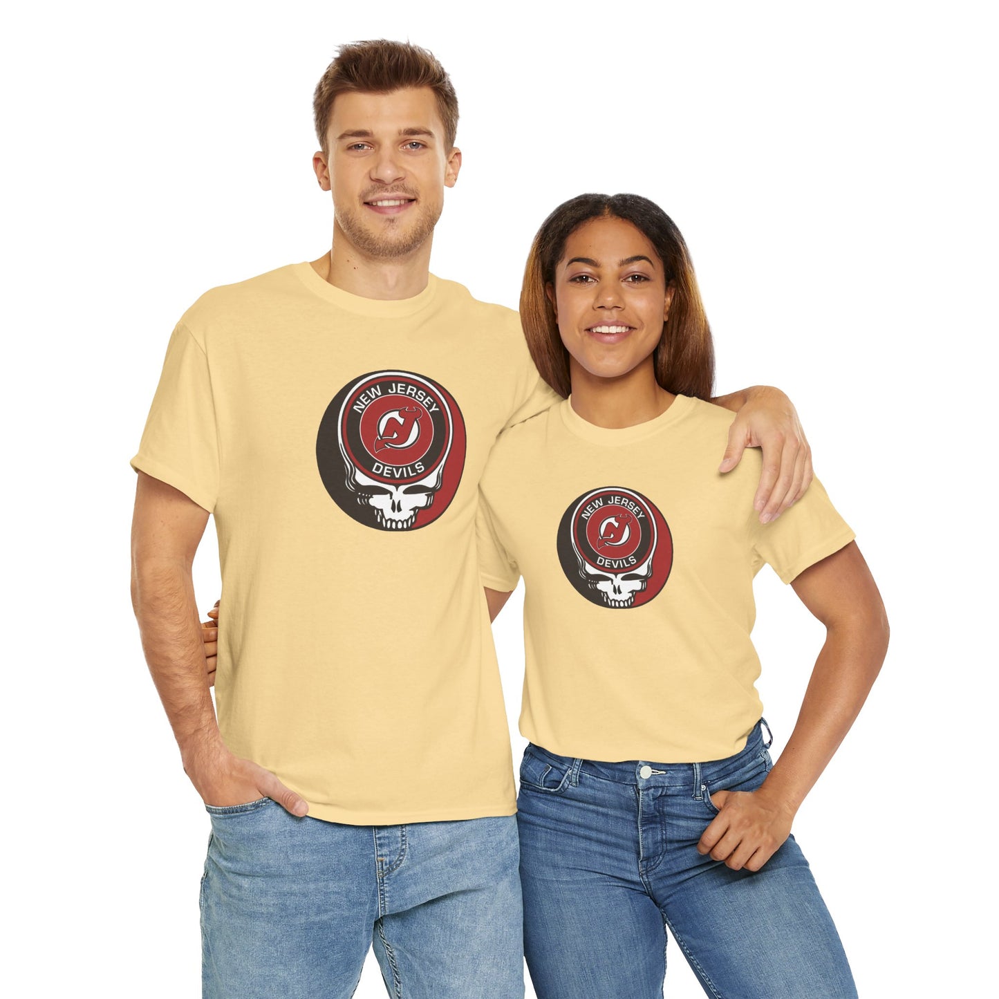 New Jersey Devils Grateful Dead Steal Your Face T-Shirt - NHL