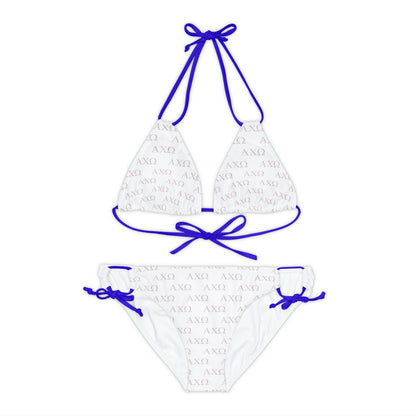 Alpha Chi Omega Sorority Strappy Bikini Set