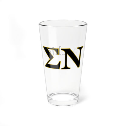 Personalized Sigma Nu Fraternity Pint Glass - 16oz - Drinking Glass